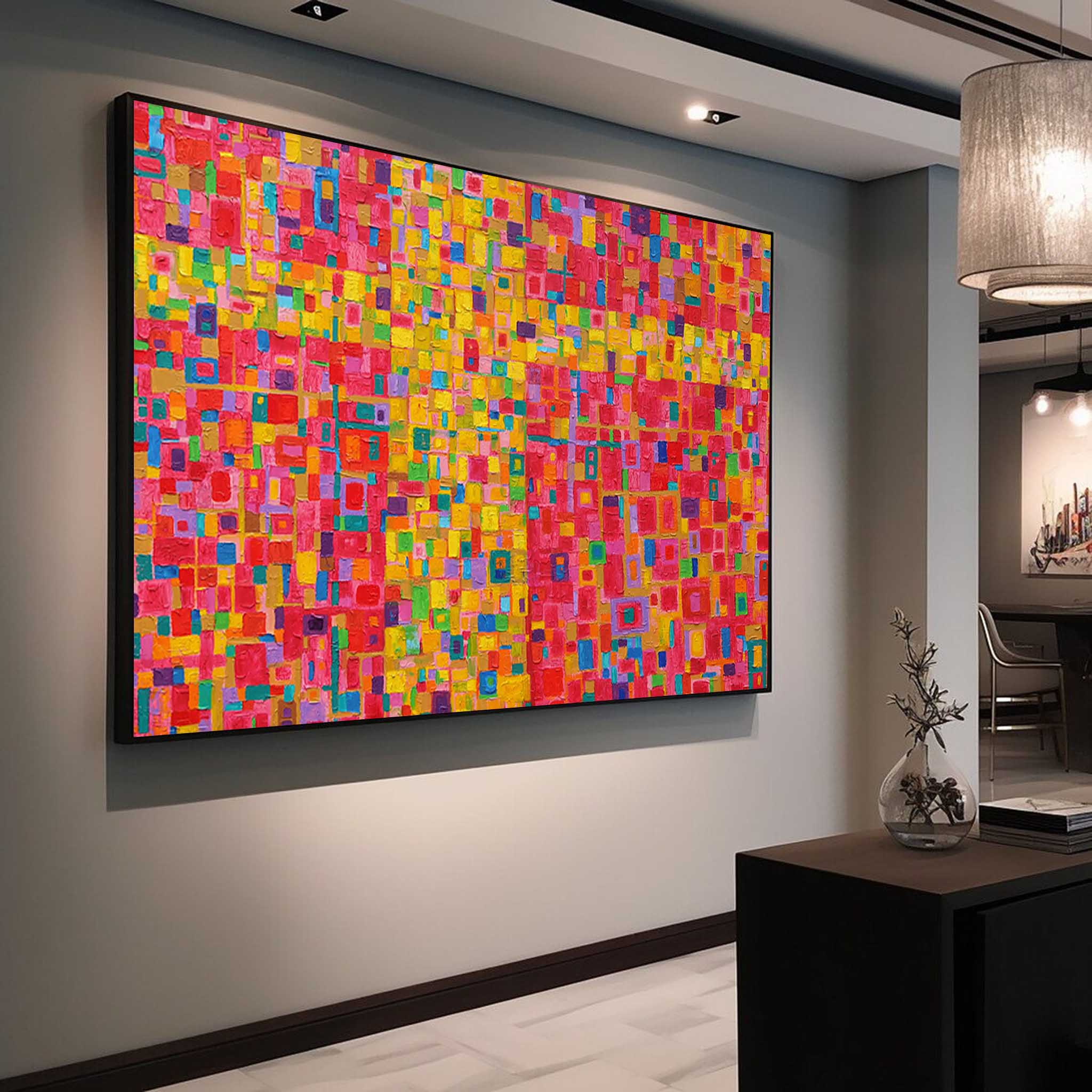 Wallart Radiant Mosaic Colorful Abstract Art