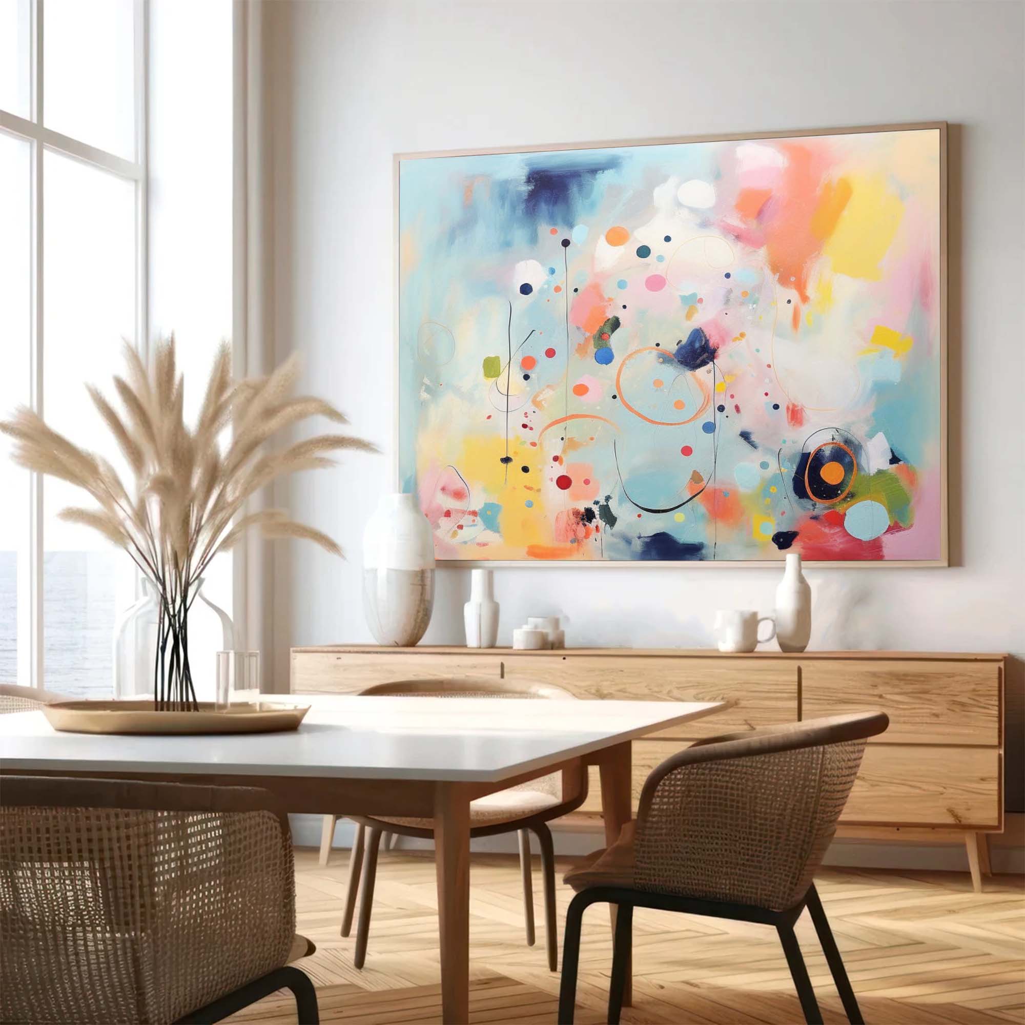 Wallart Whimsical Abstract Color Circles Art