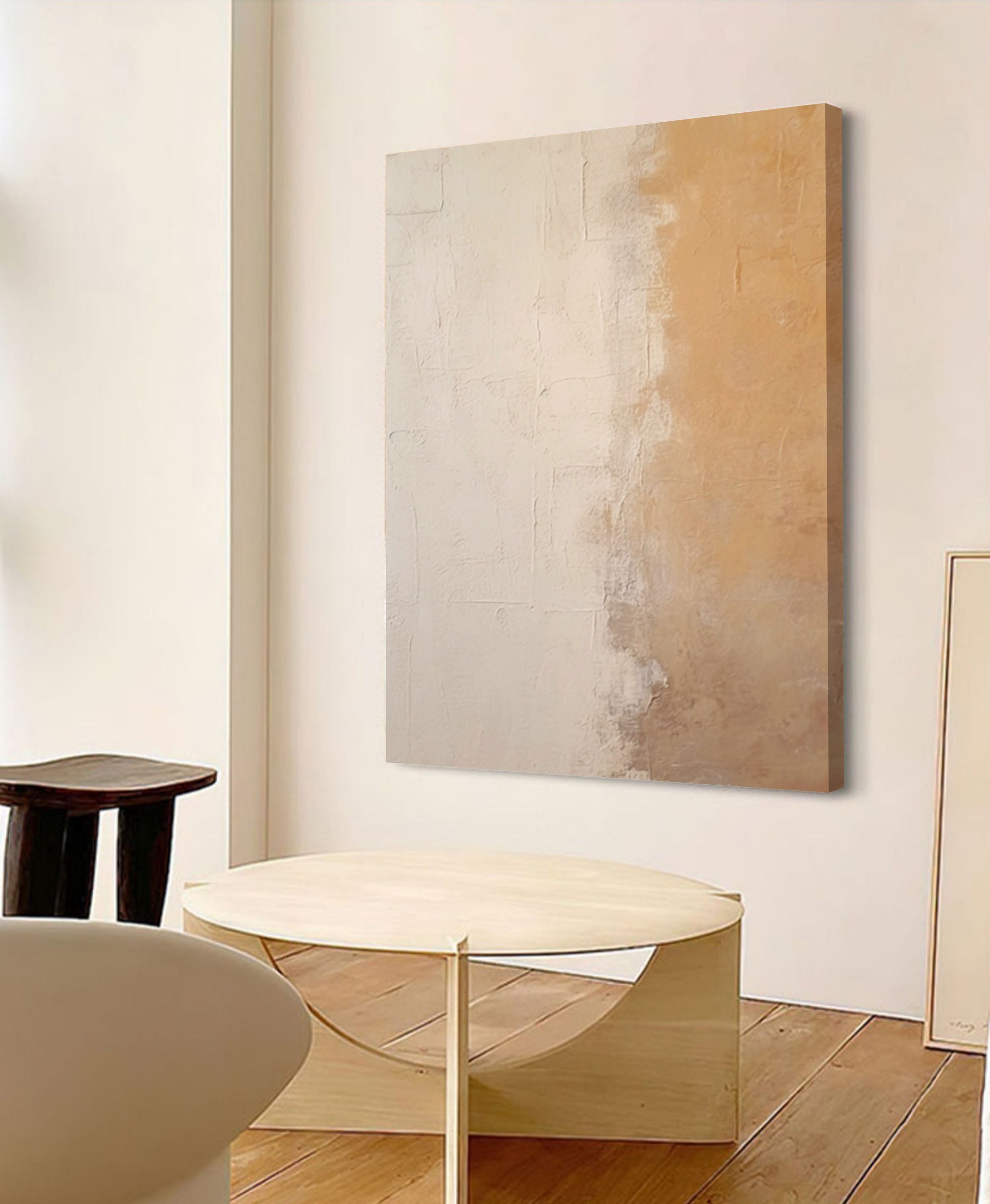 Wallart Subtle Earth Tones Abstract Art