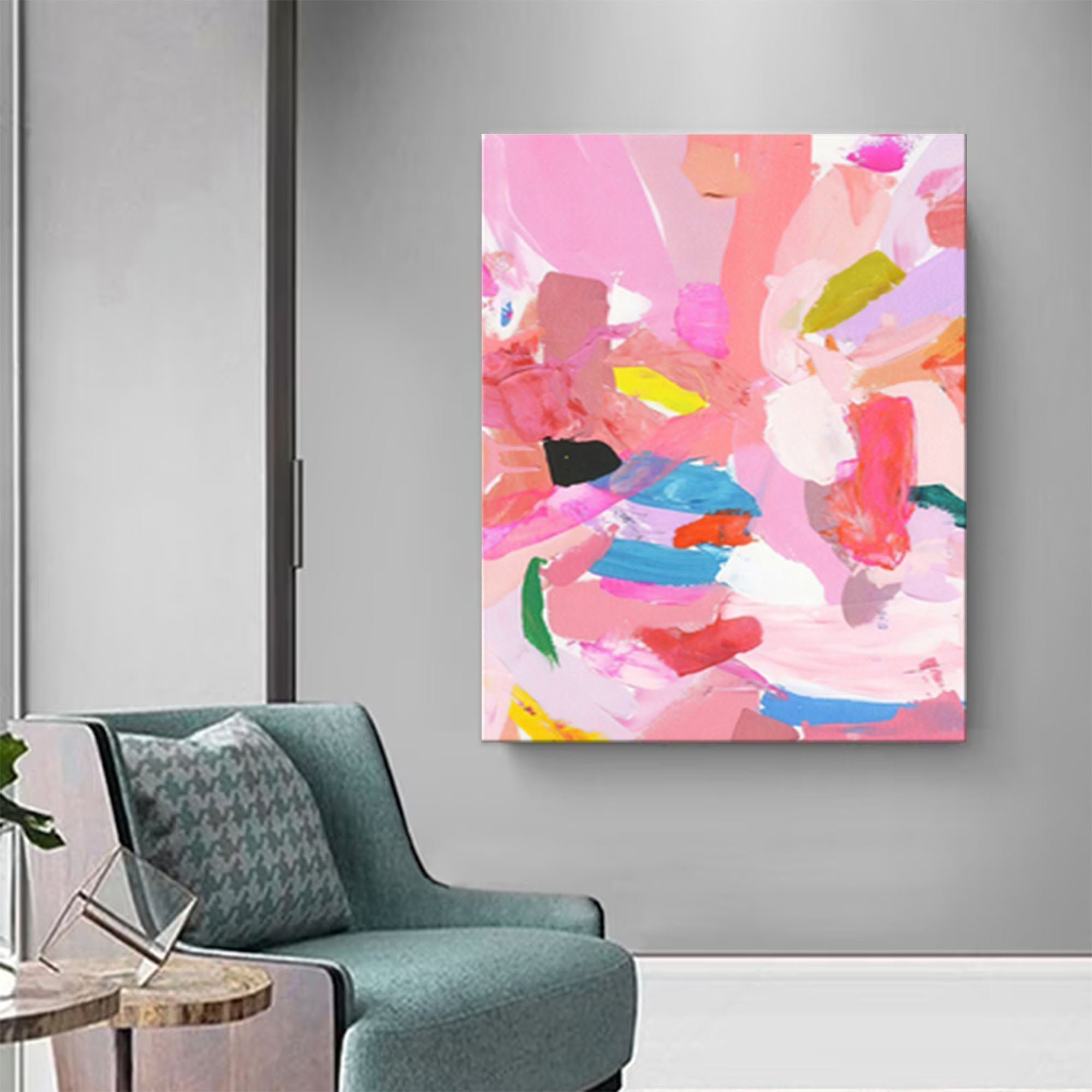 Wallart Flourish in Pink Hues
