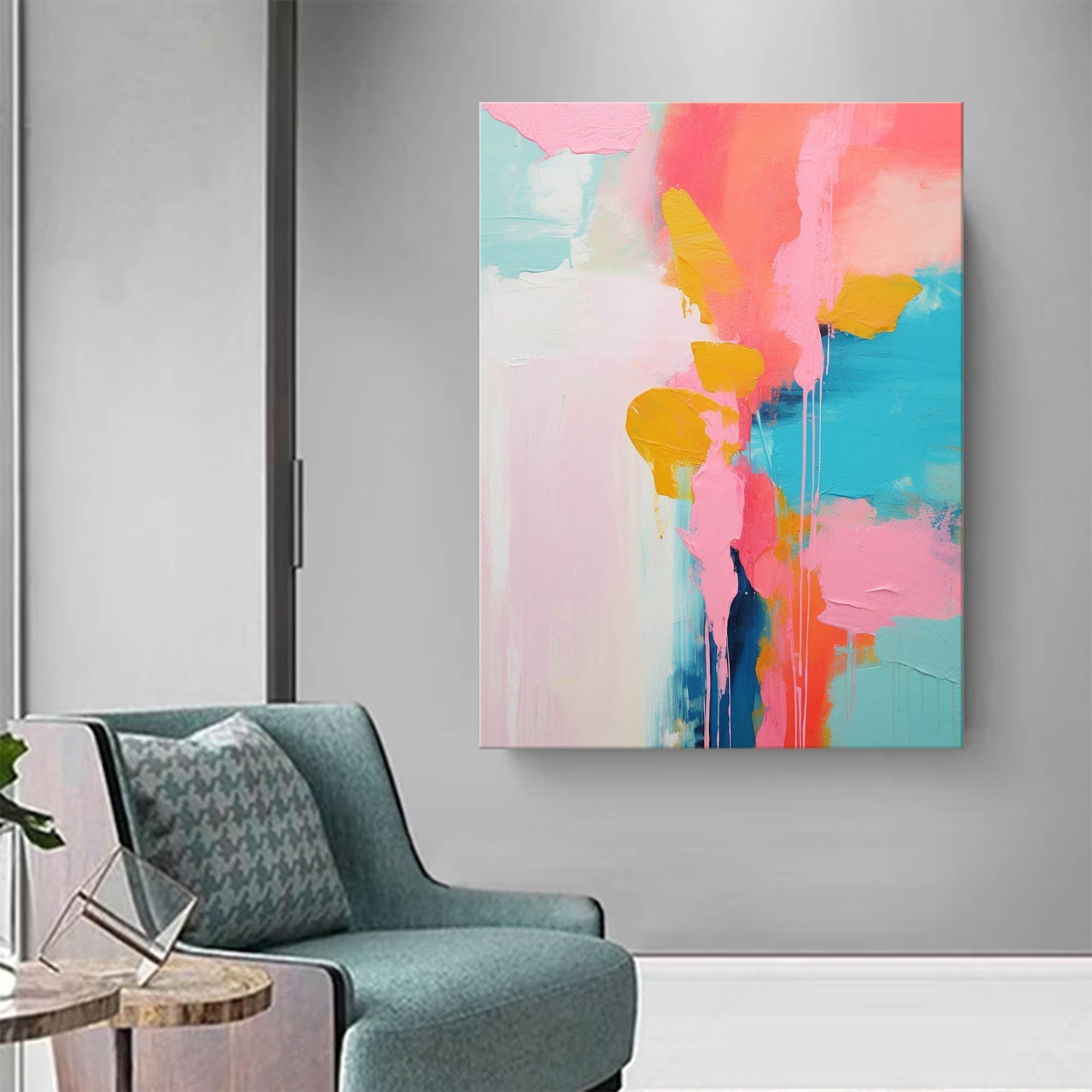Wallart Blossom Dreams Abstract Painting