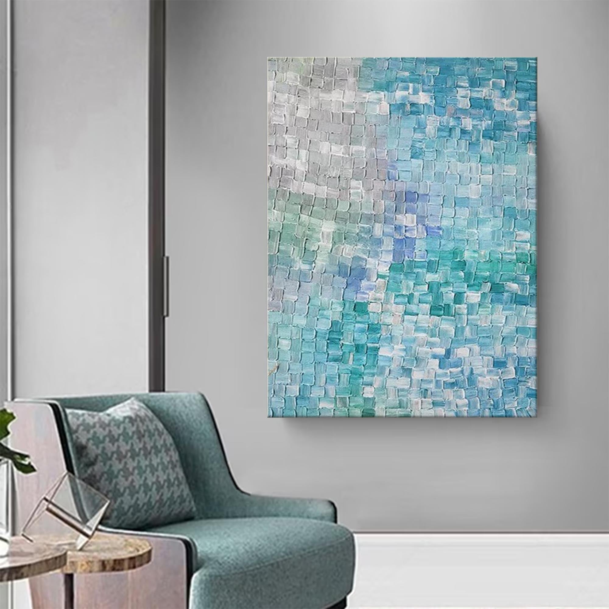 Wallart Ocean Breeze Textured Abstract Art