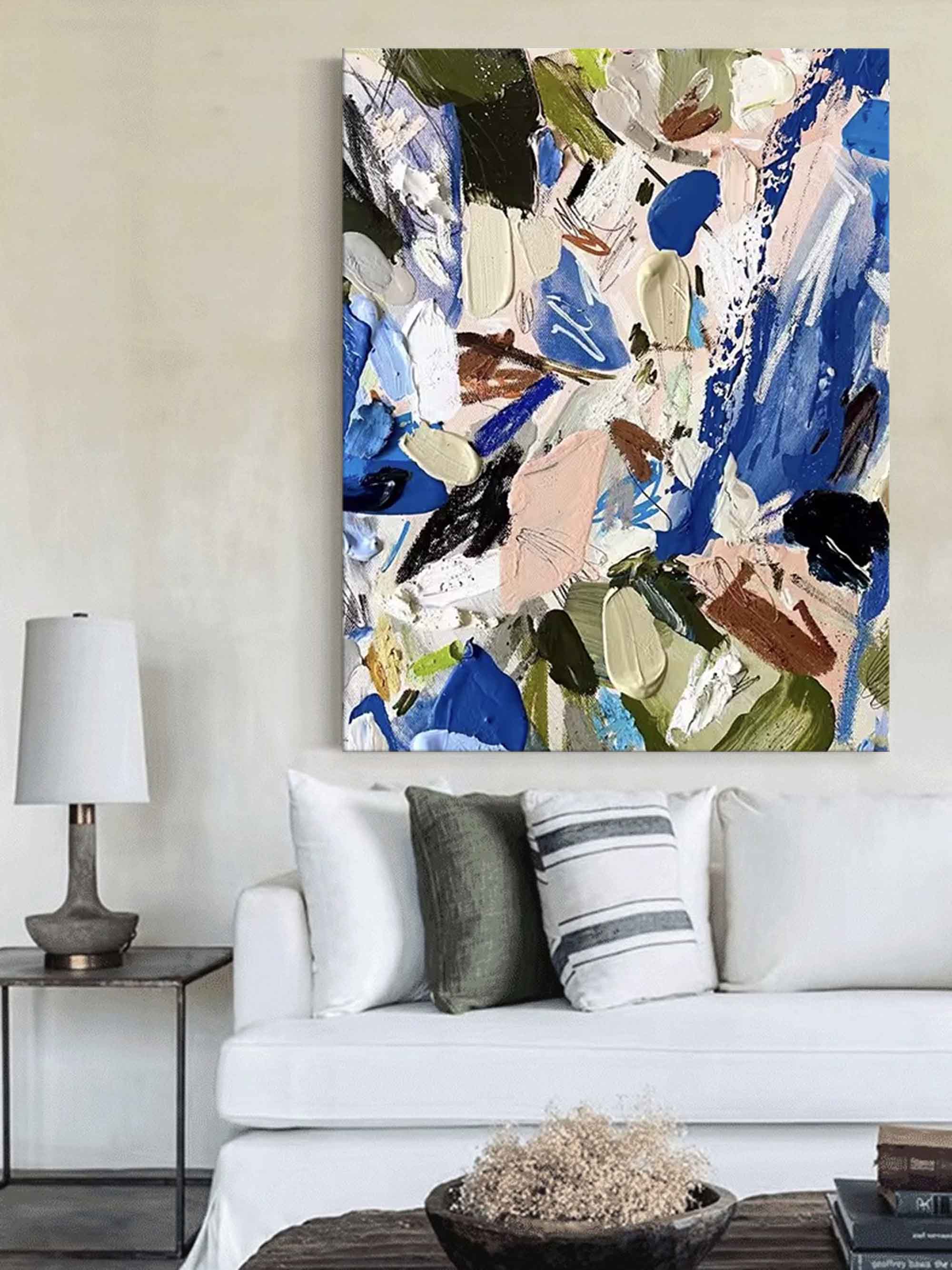 Wallart Vibrant Abstract Expressionist Art