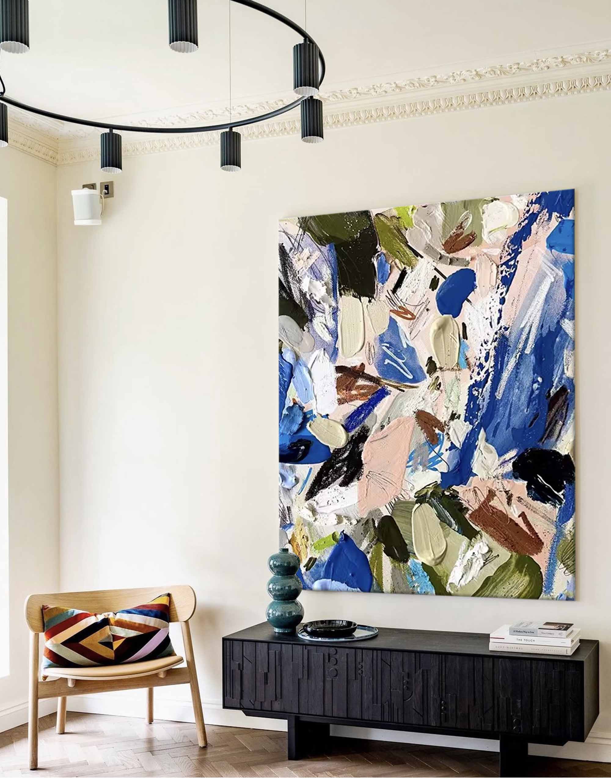Wallart Vibrant Abstract Expressionist Art