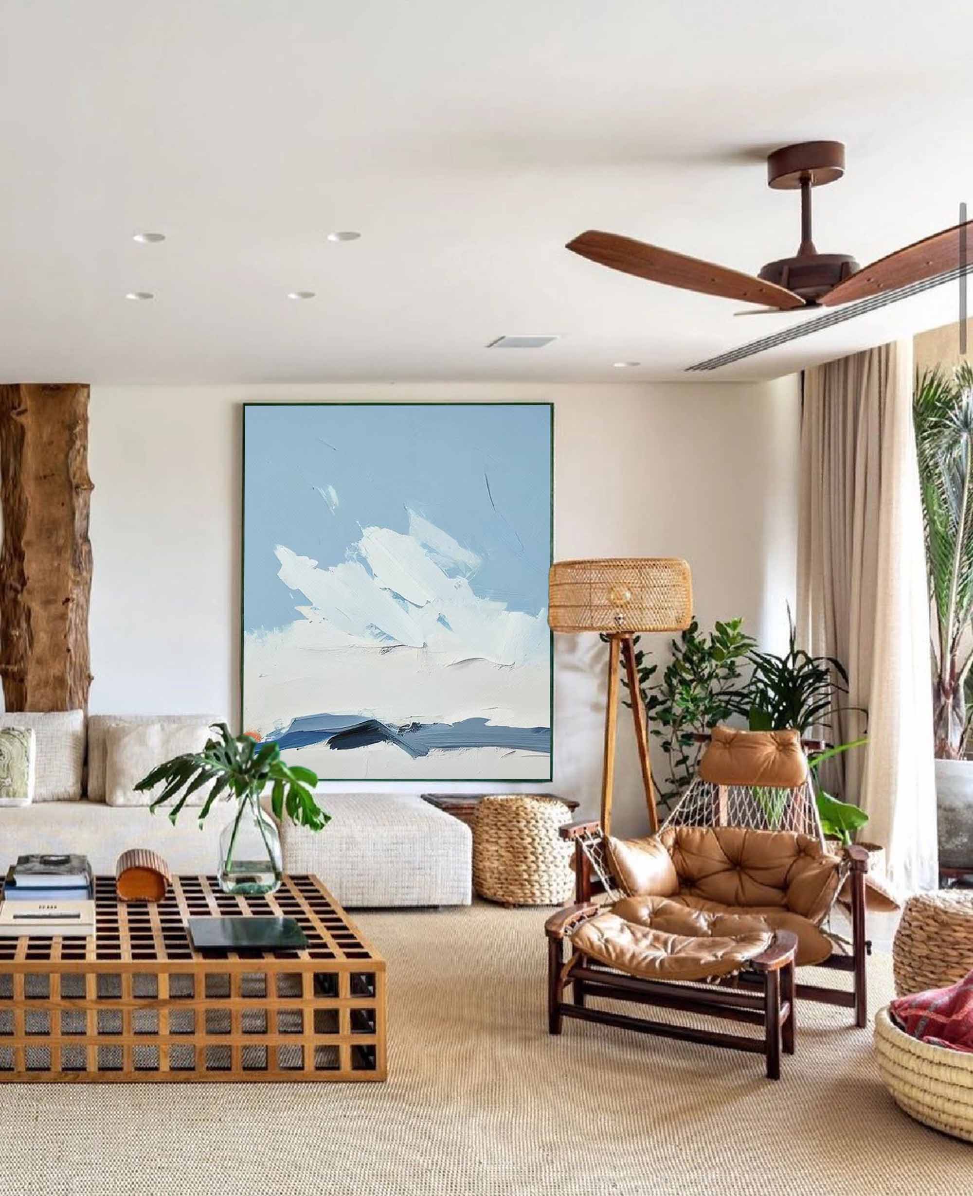Wallart Serene Sky Abstract Minimalist Canvas Art