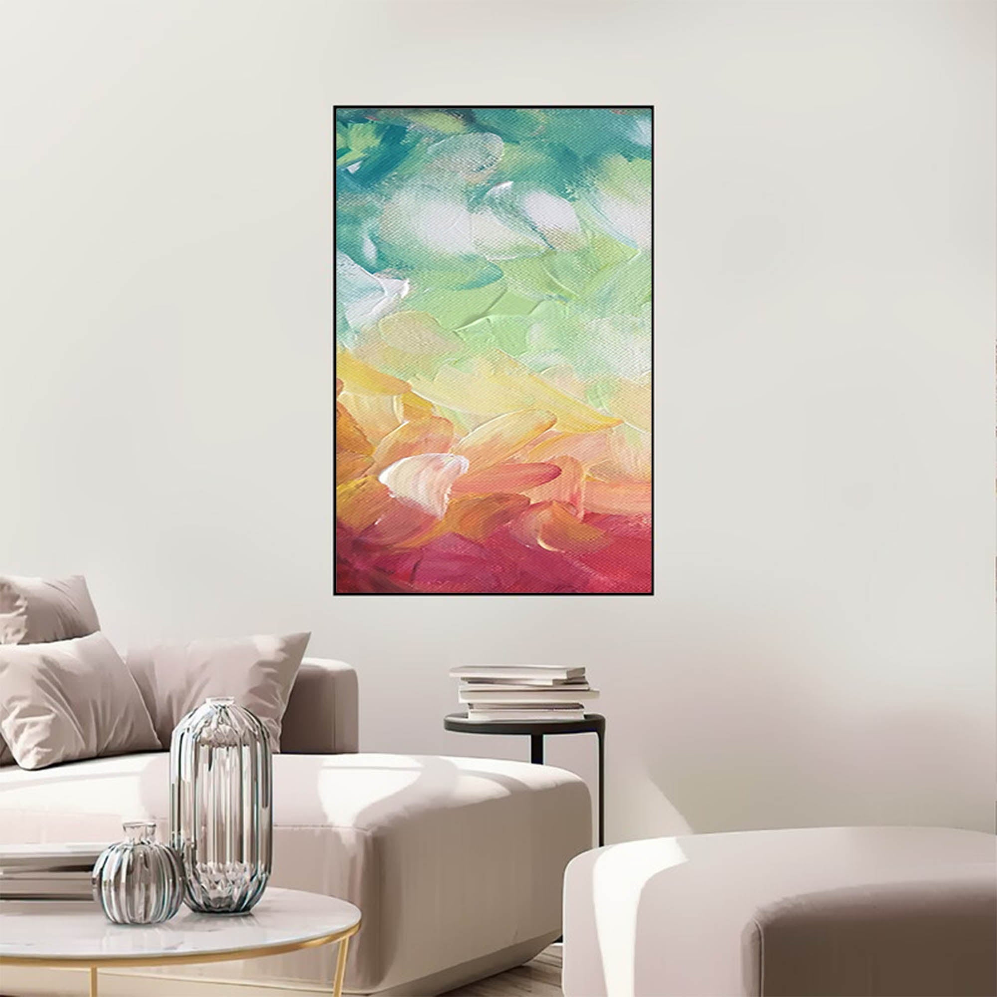 Wallart Vivid Abstract Textured Oil Painting