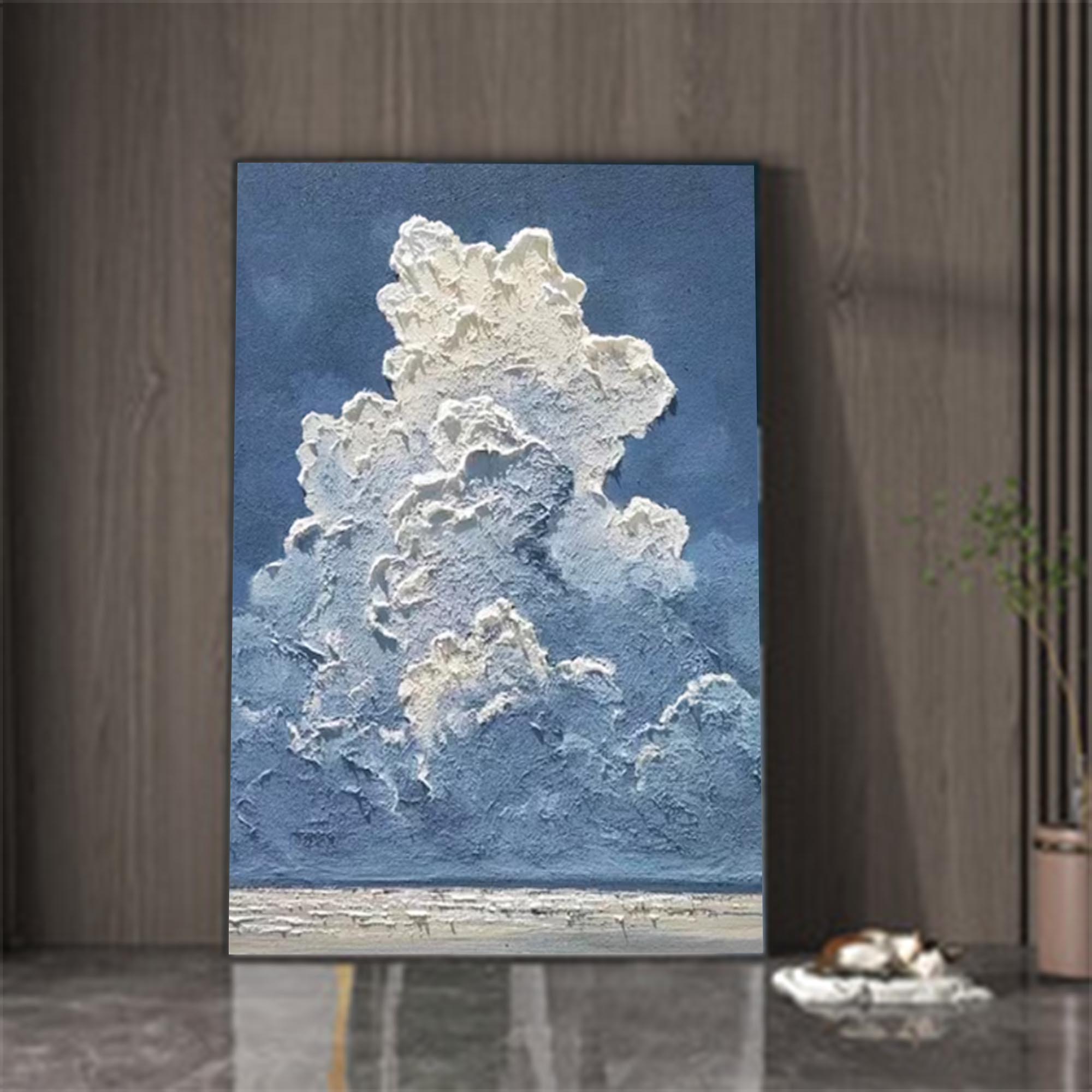 Wallart Clouds in Motion: Textured Sky Art