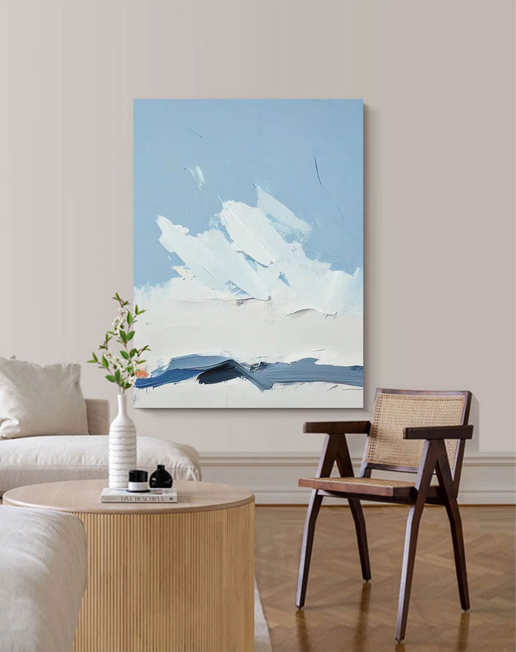 Wallart Serene Sky Abstract Minimalist Canvas Art