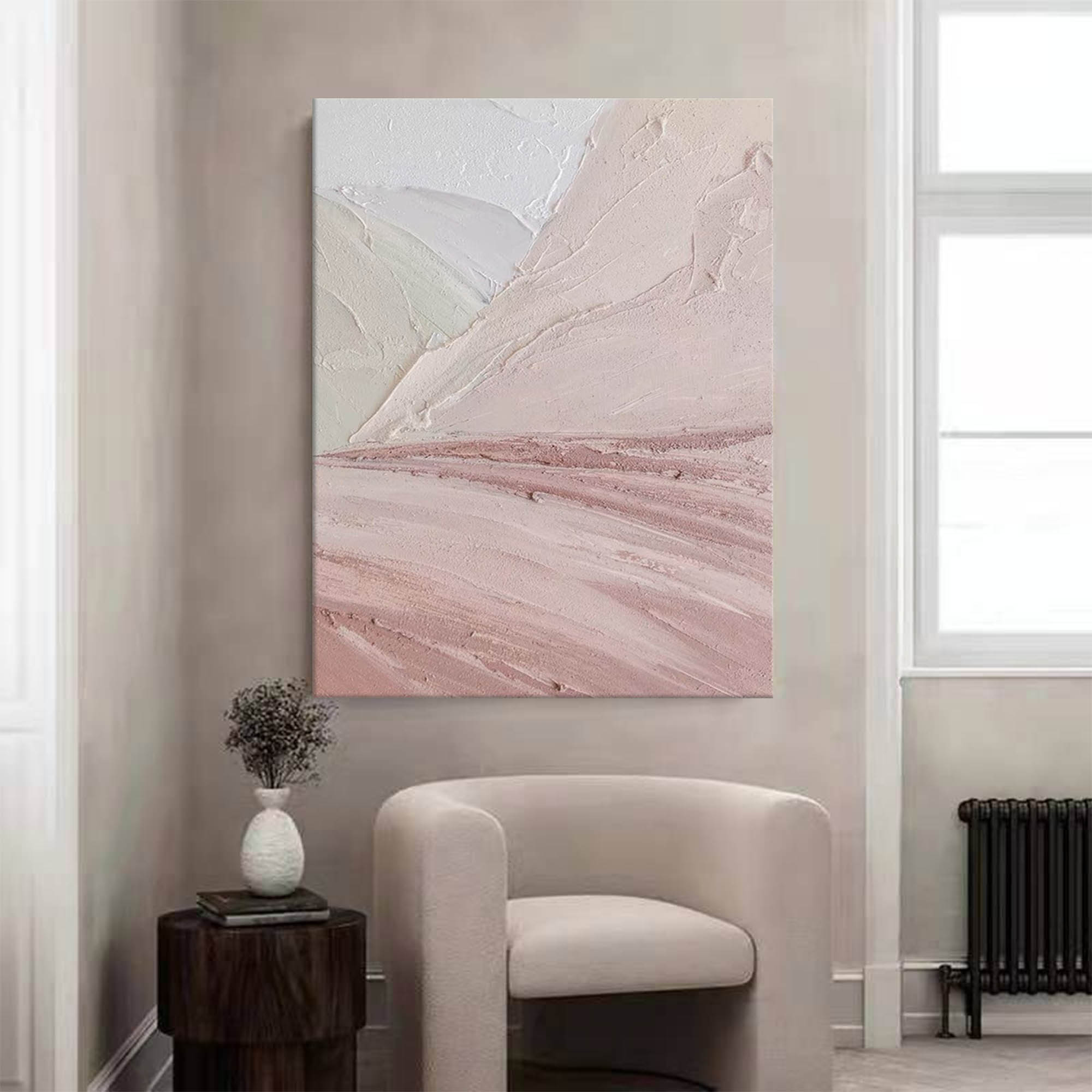 Wallart Soft Horizons: Minimalist Desert Palette