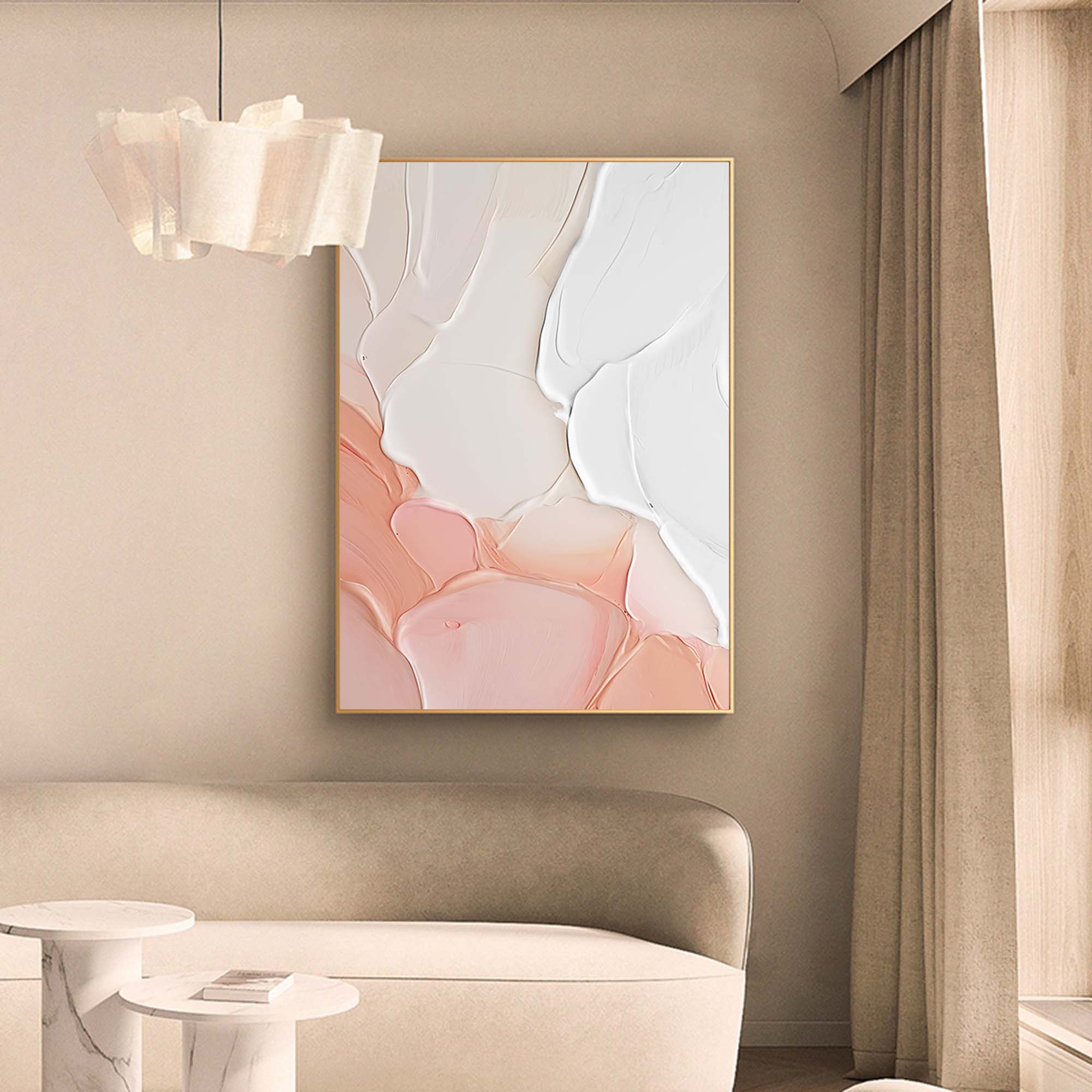 Wallart Soft Pastel Minimalist Canvas Art