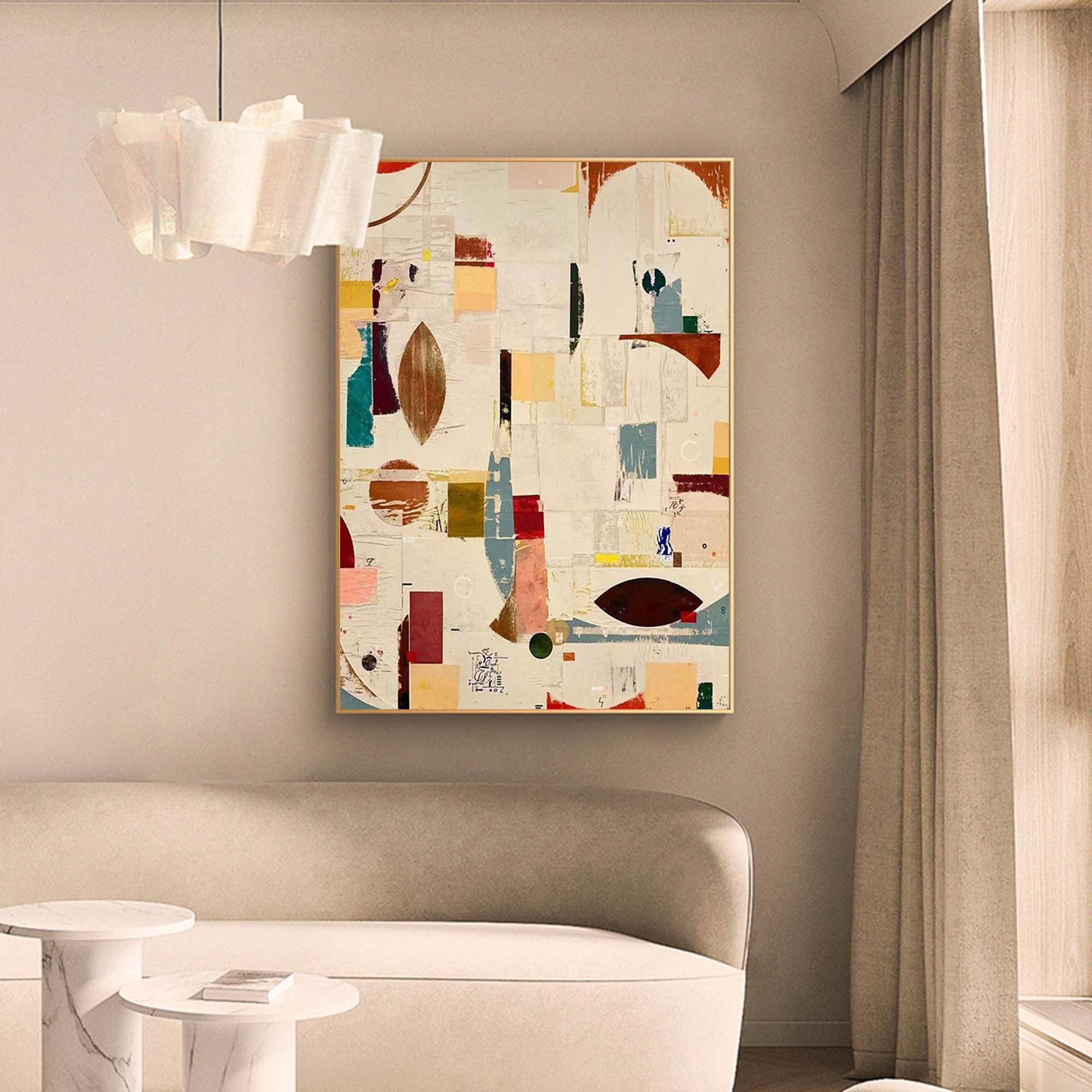 Wallart Geometric Abstractions: Modern Art Collage