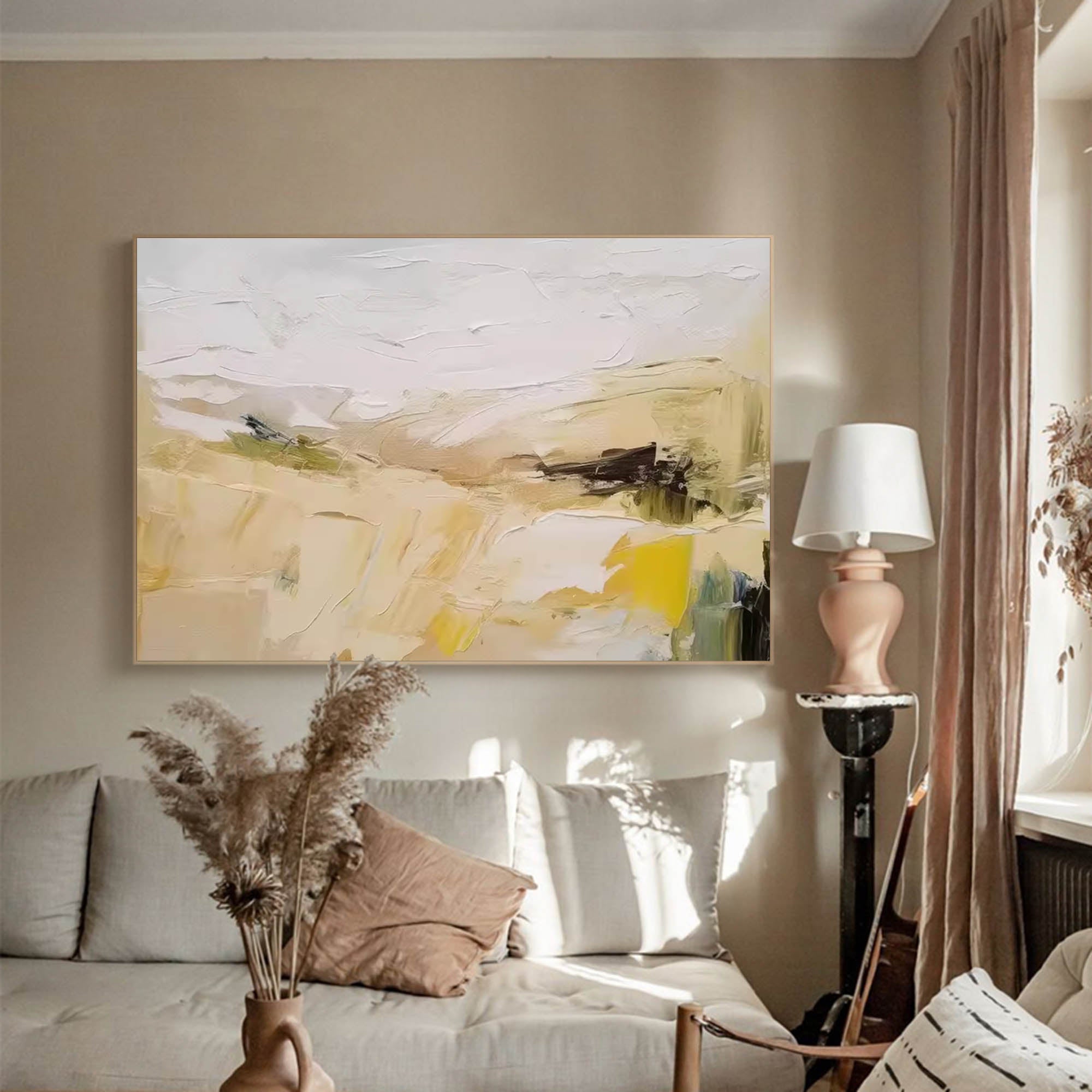 Wallart Textured Minimalist Landscape Art