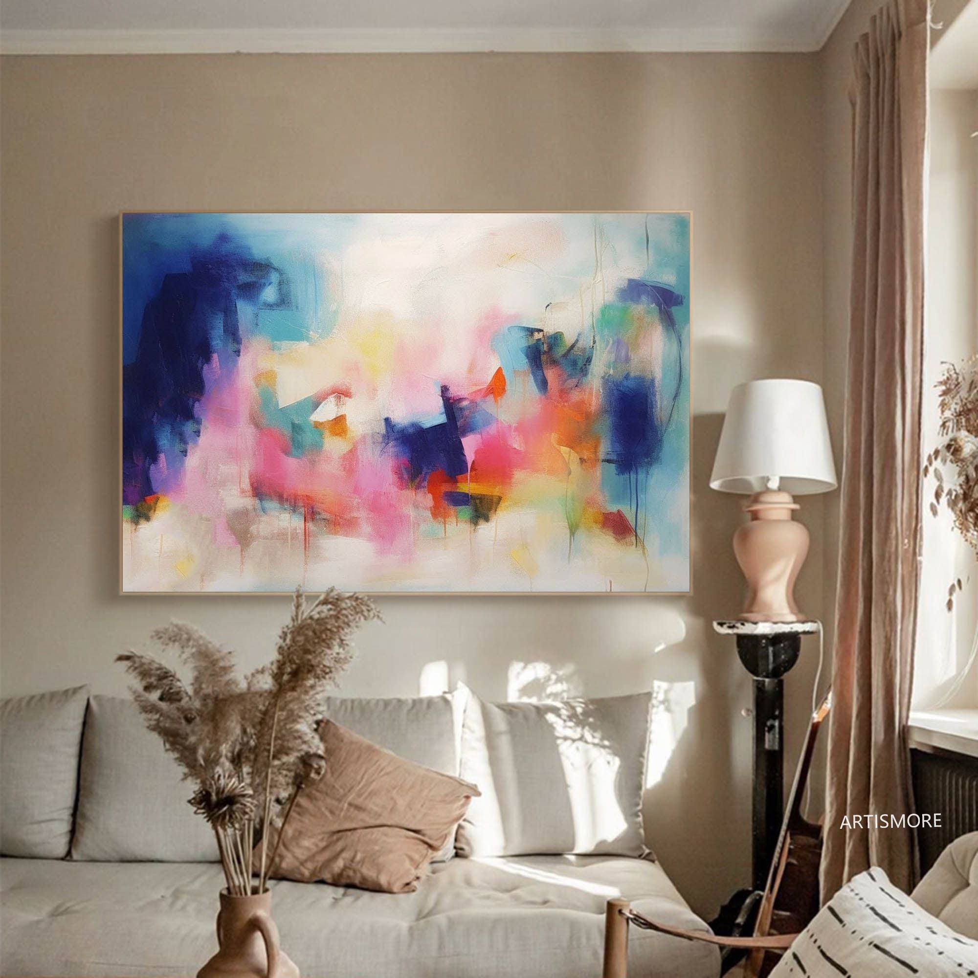 Wallart Dreamy Abstract Color Fade Art