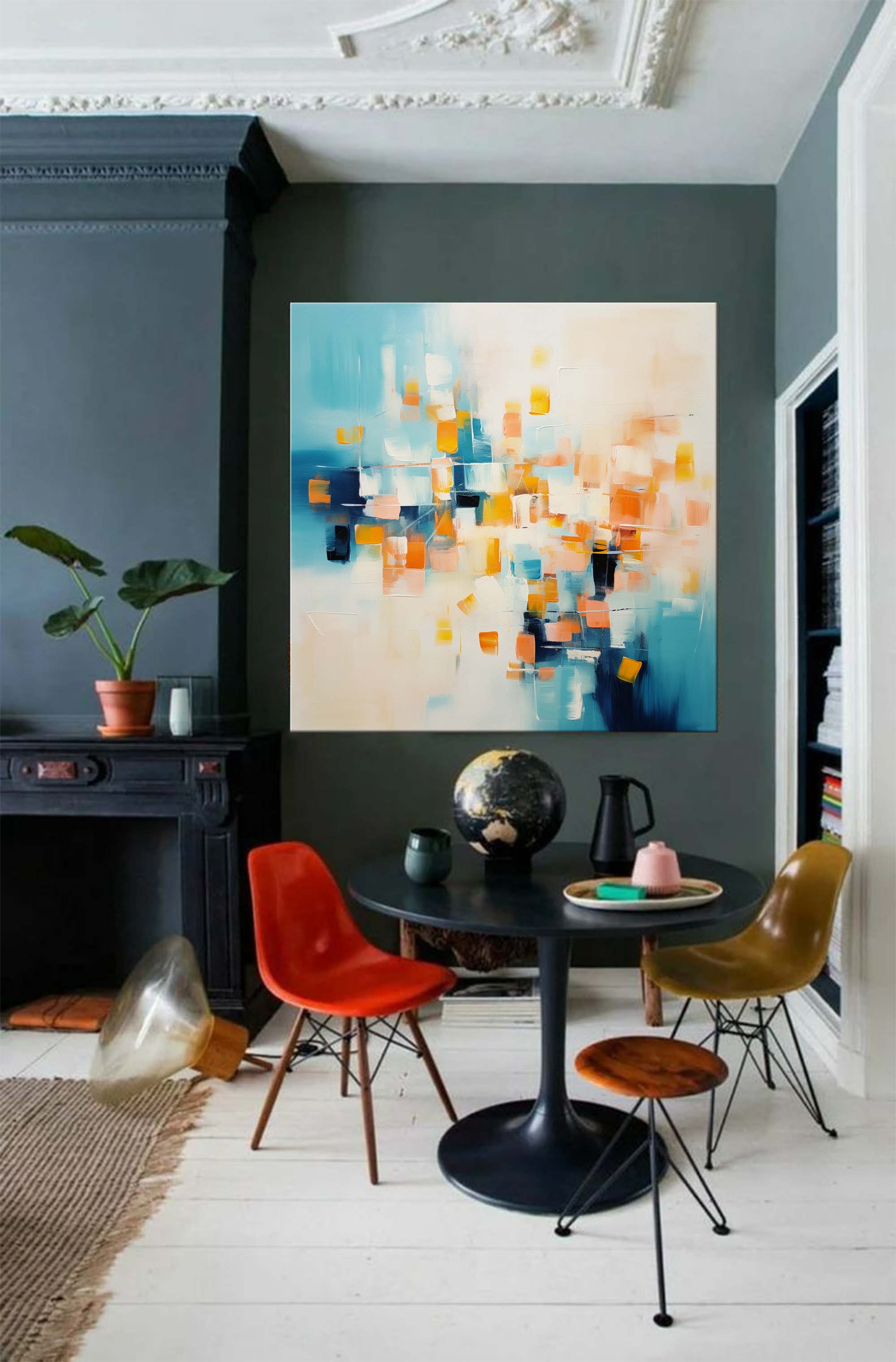 Wallart Abstract Horizon of Colors