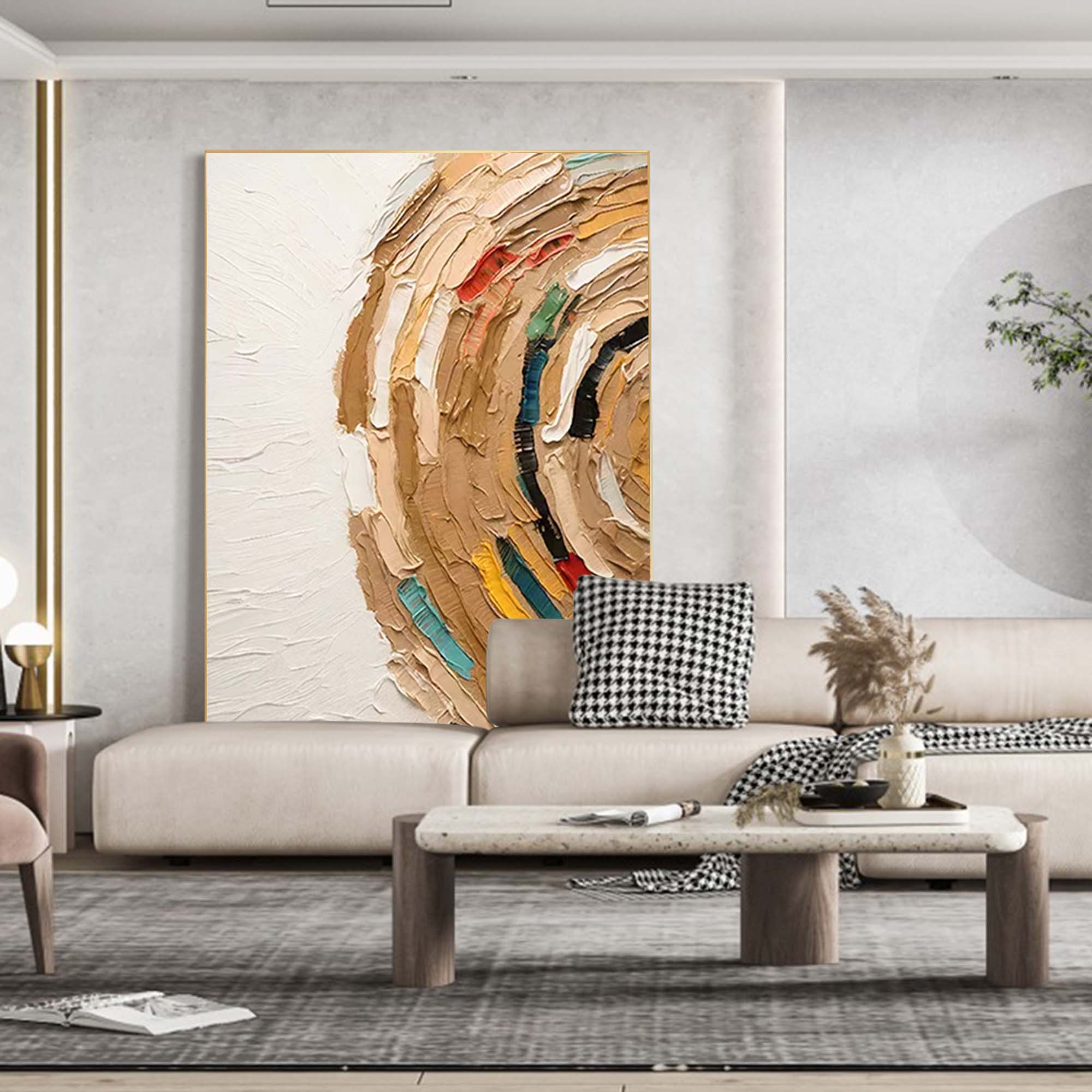 Wallart Whirling Texture Abstract Canvas