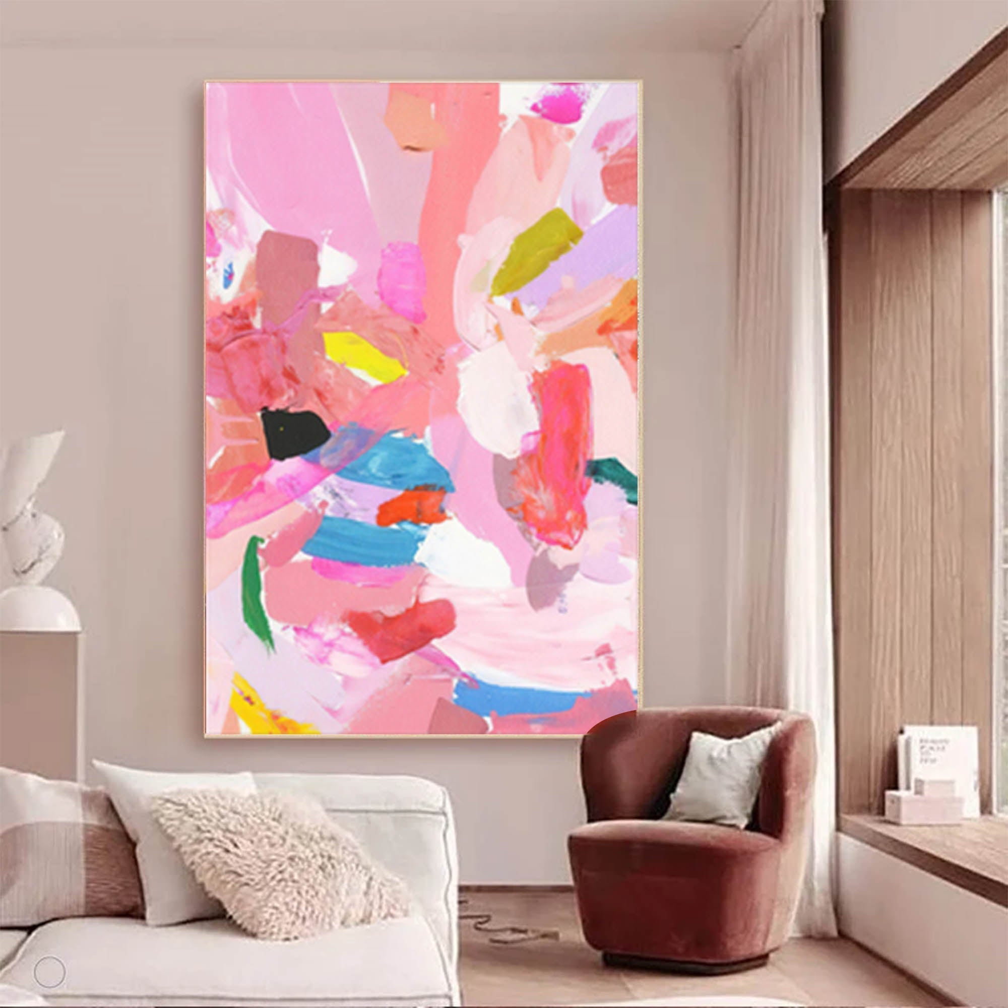 Wallart Flourish in Pink Hues