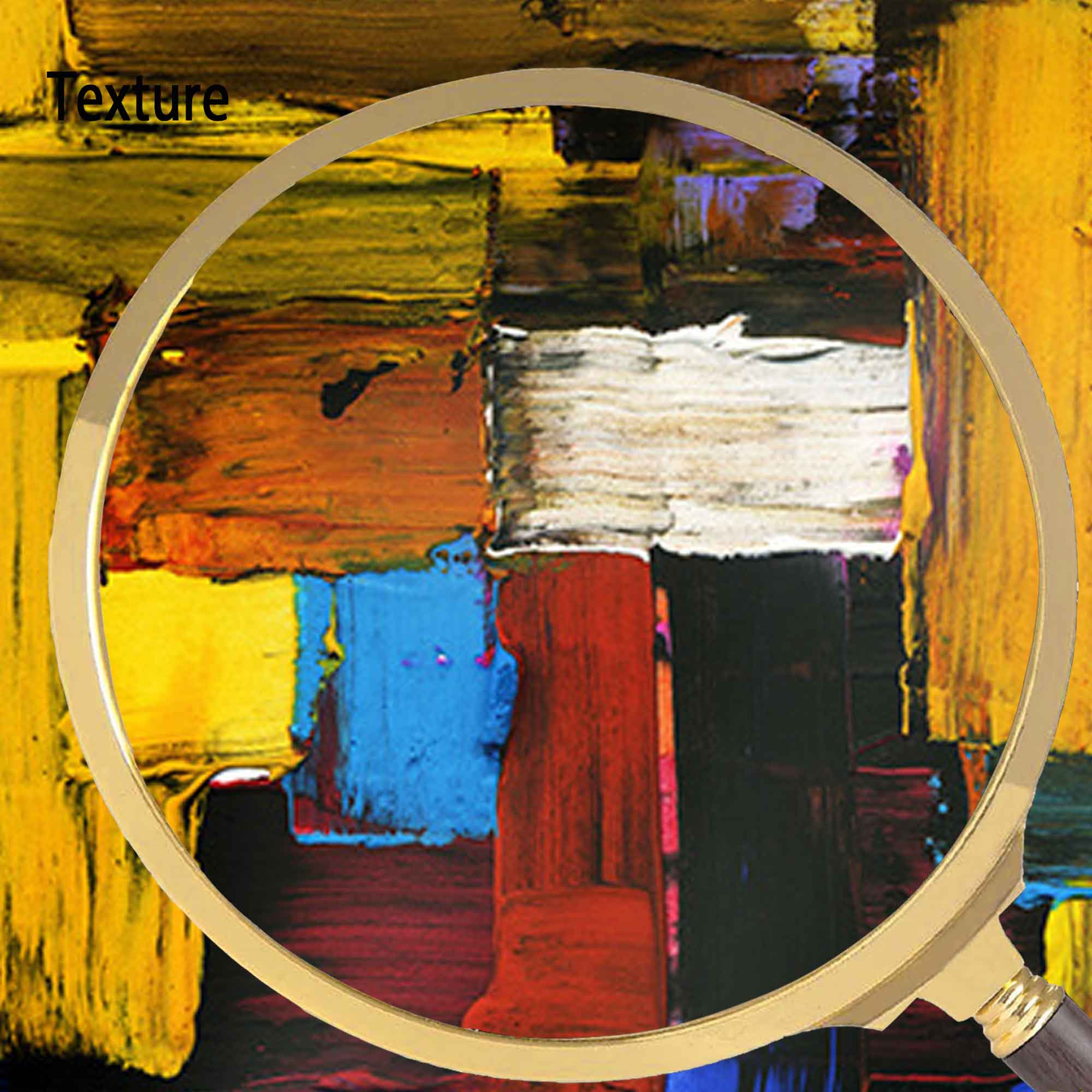Wallart Bold Color Block Abstract Canvas Art