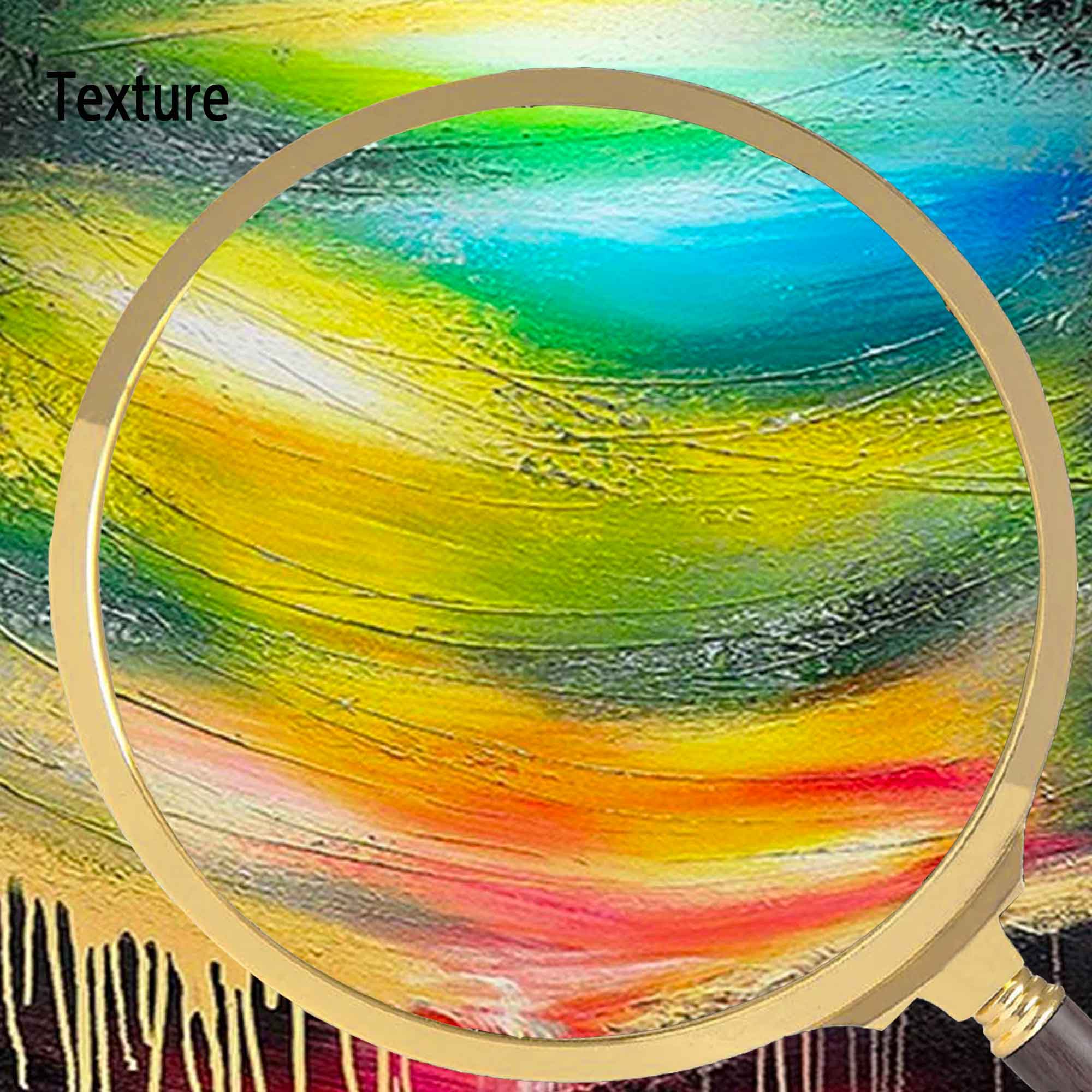 Wallart Vivid Drip Abstract Color Wave Canvas Art