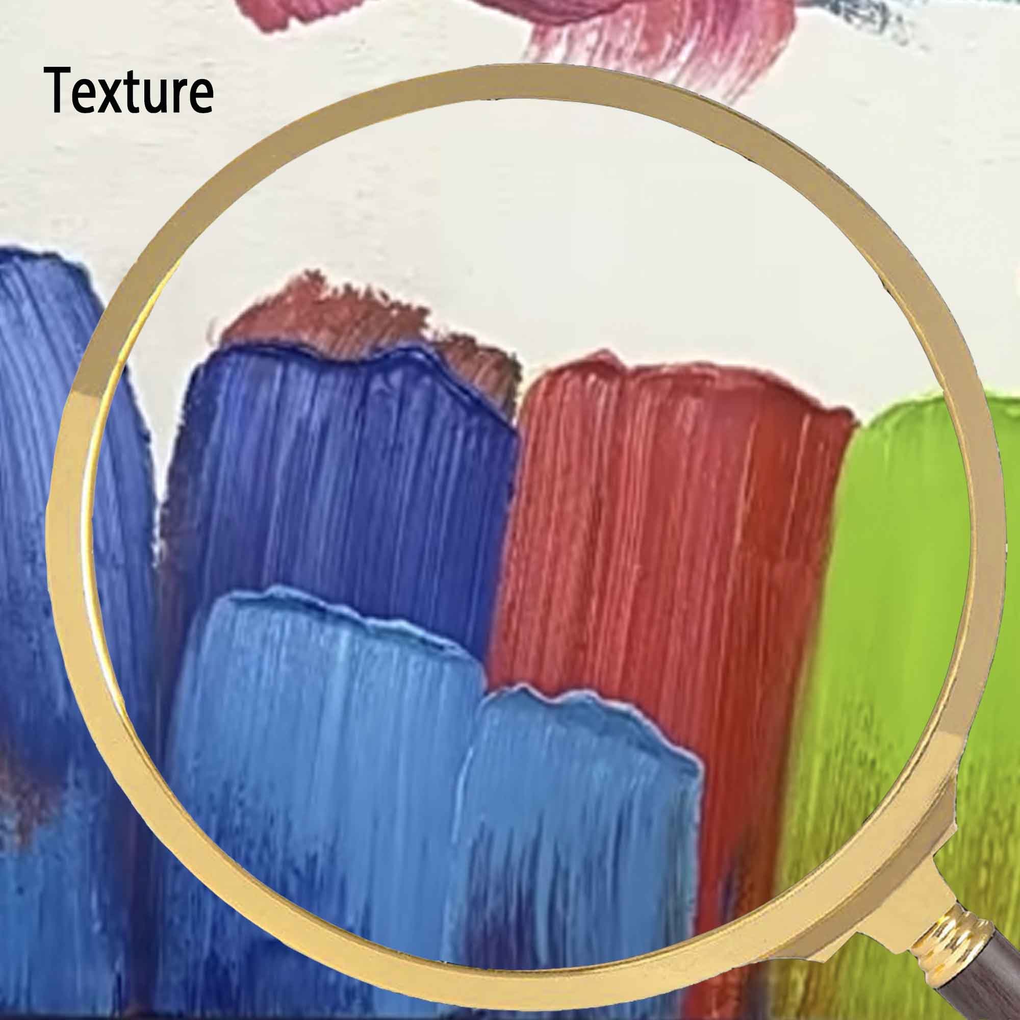 Wallart Bold Color Strokes Abstract Canvas Art