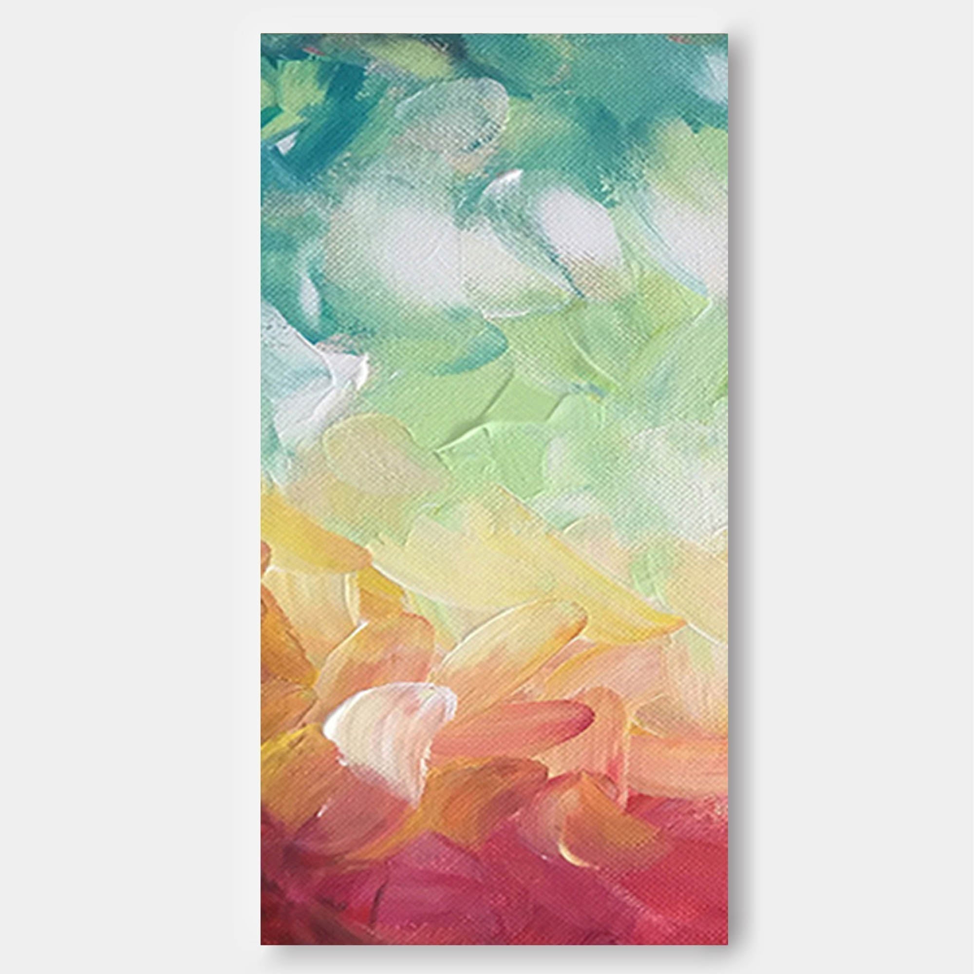 Wallart Vivid Abstract Textured Oil Painting