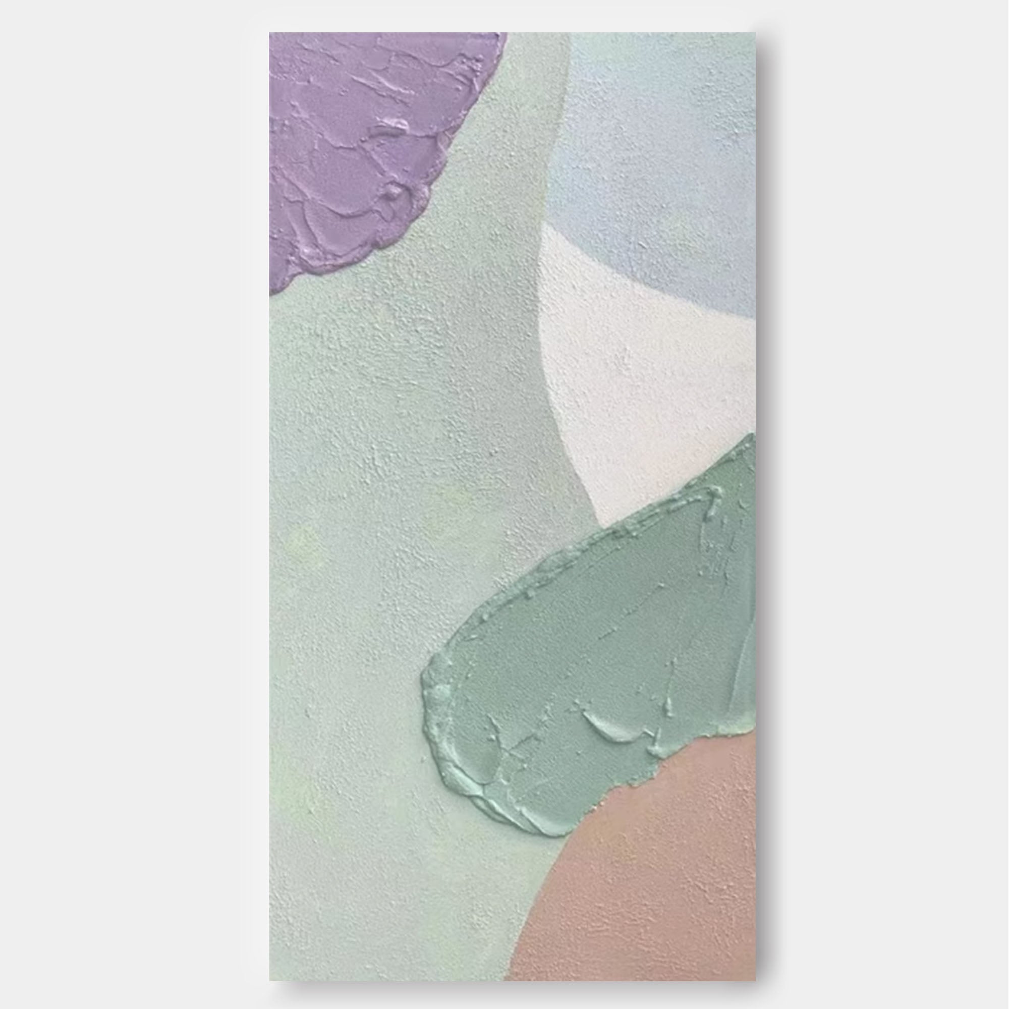 Wallart Muted Abstract Pastel Textured Art