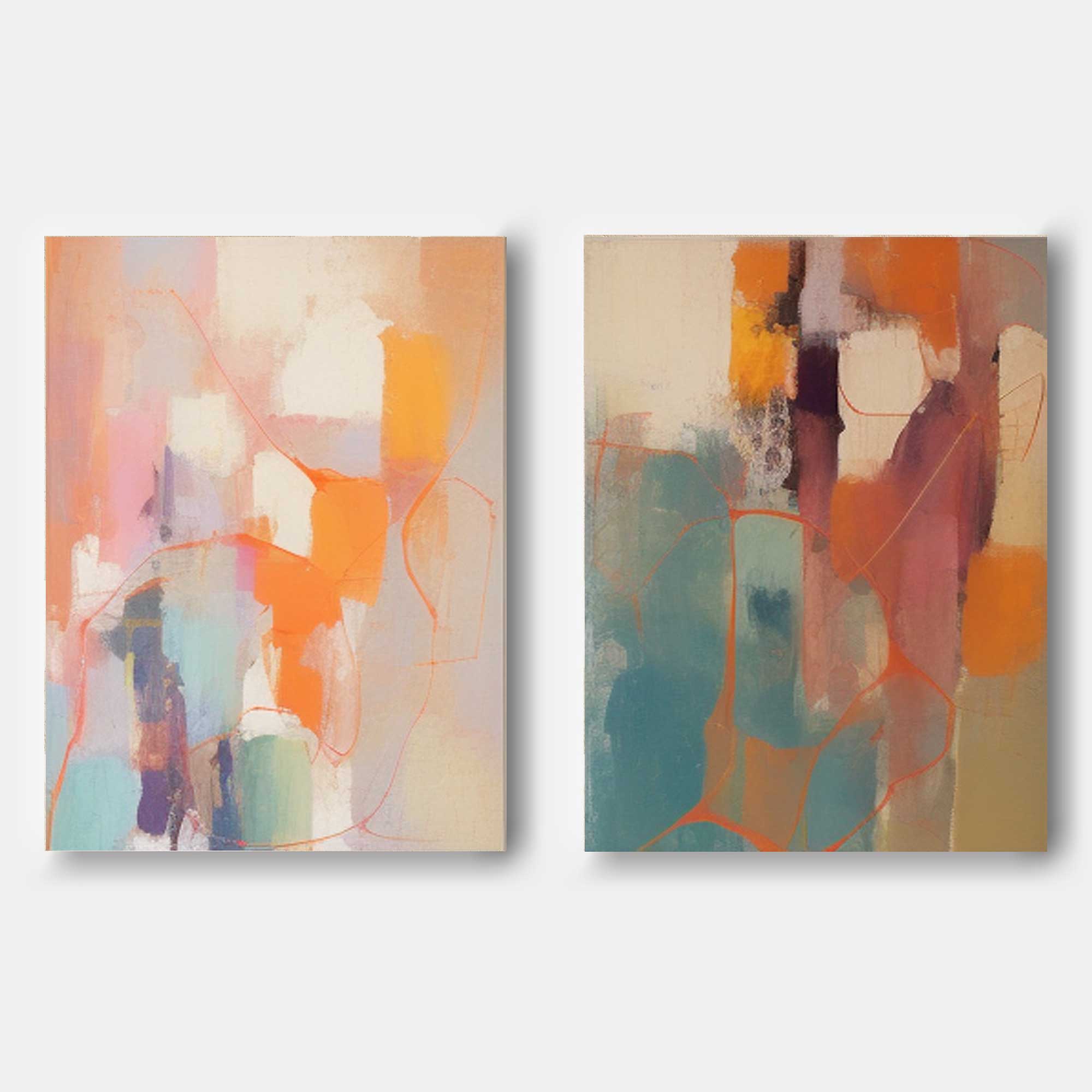 Wallart Abstract Canvas Art #AB327