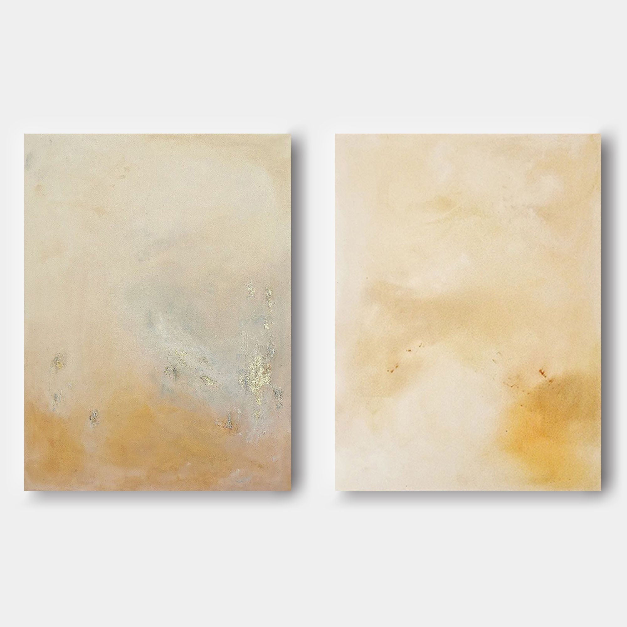 Wallart Neutral Abstract Canvas Art Set