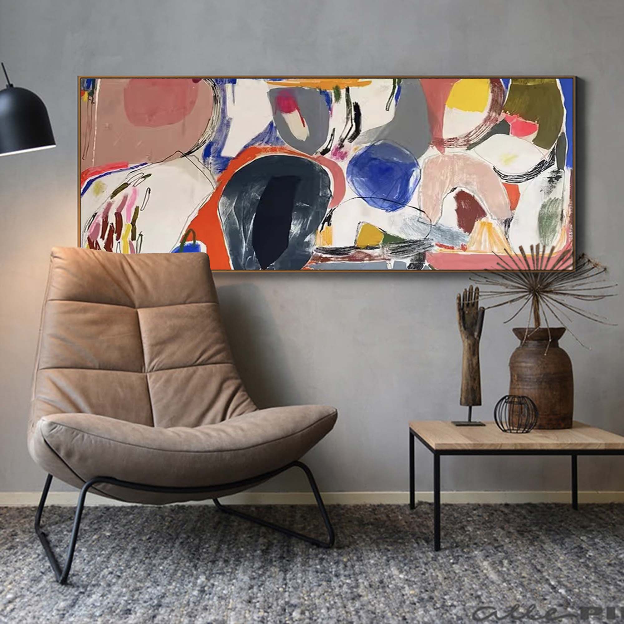 Wallart Bold Abstract Expressionist Art