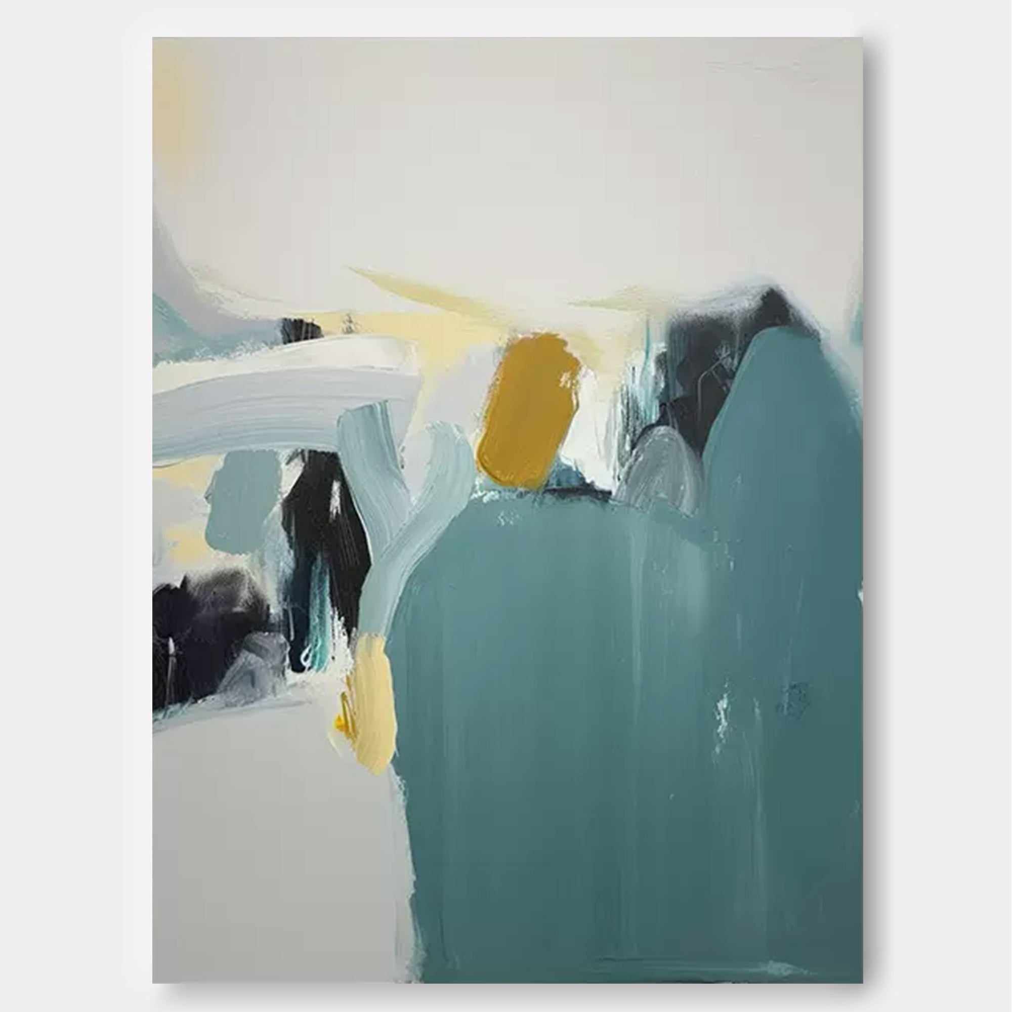Wallart Abstract Minimalist Serenity â€?Contemporary Oil Painting on Canvas