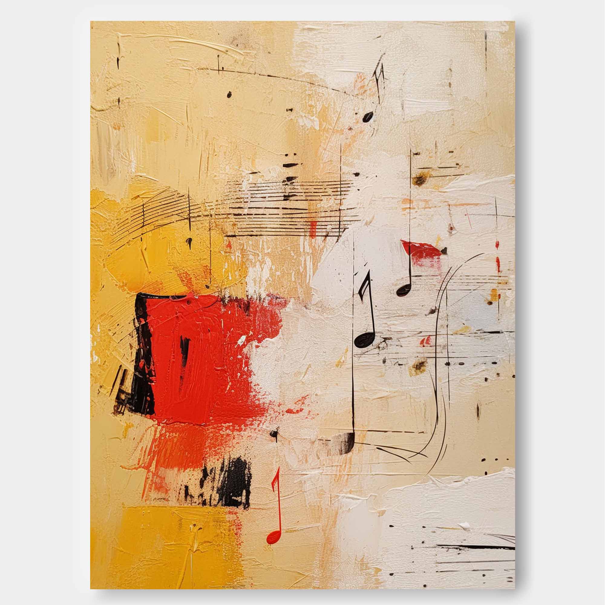 Wallart Melodic Abstract Music Canvas Art