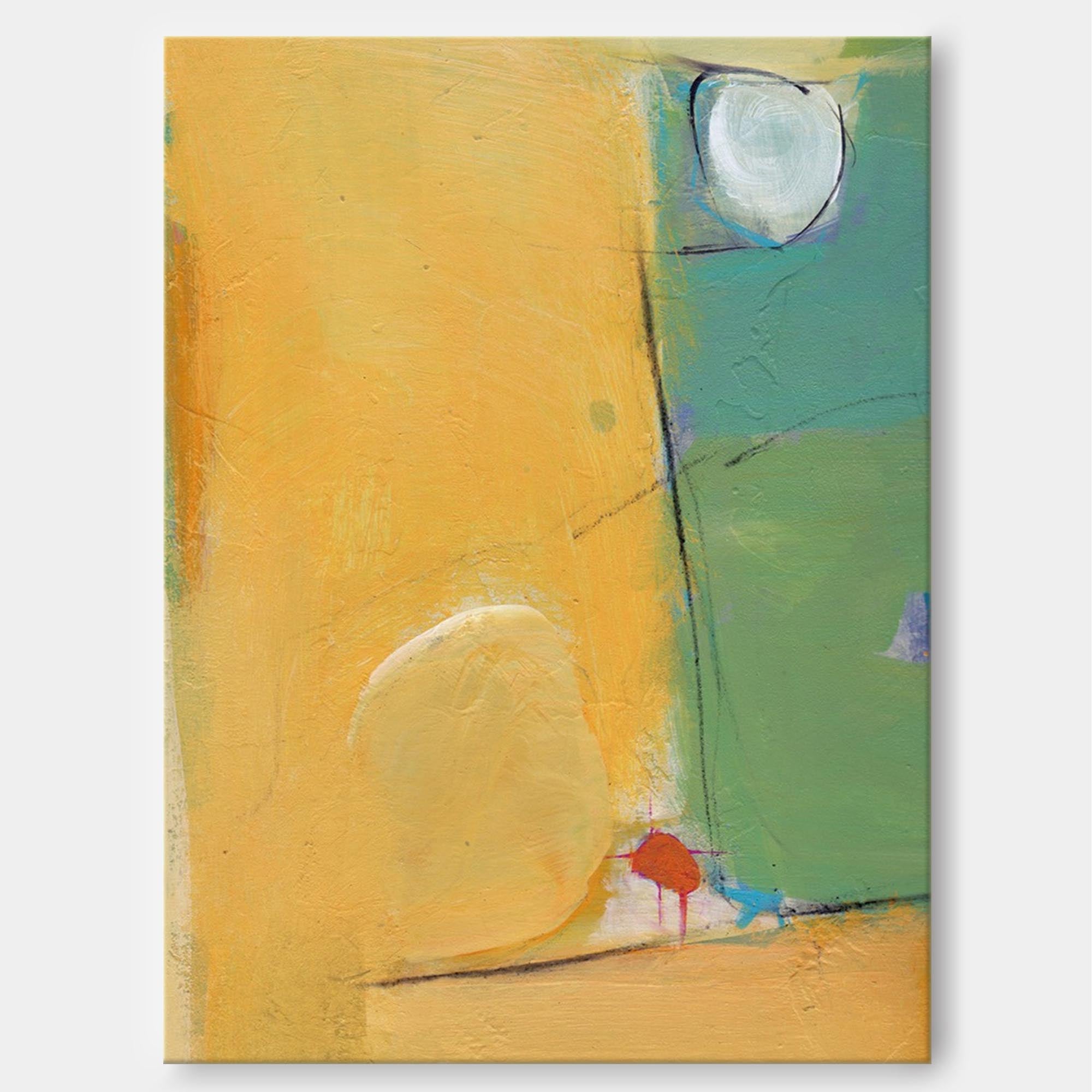 Wallart Minimalist Abstract Pastel Canvas Art