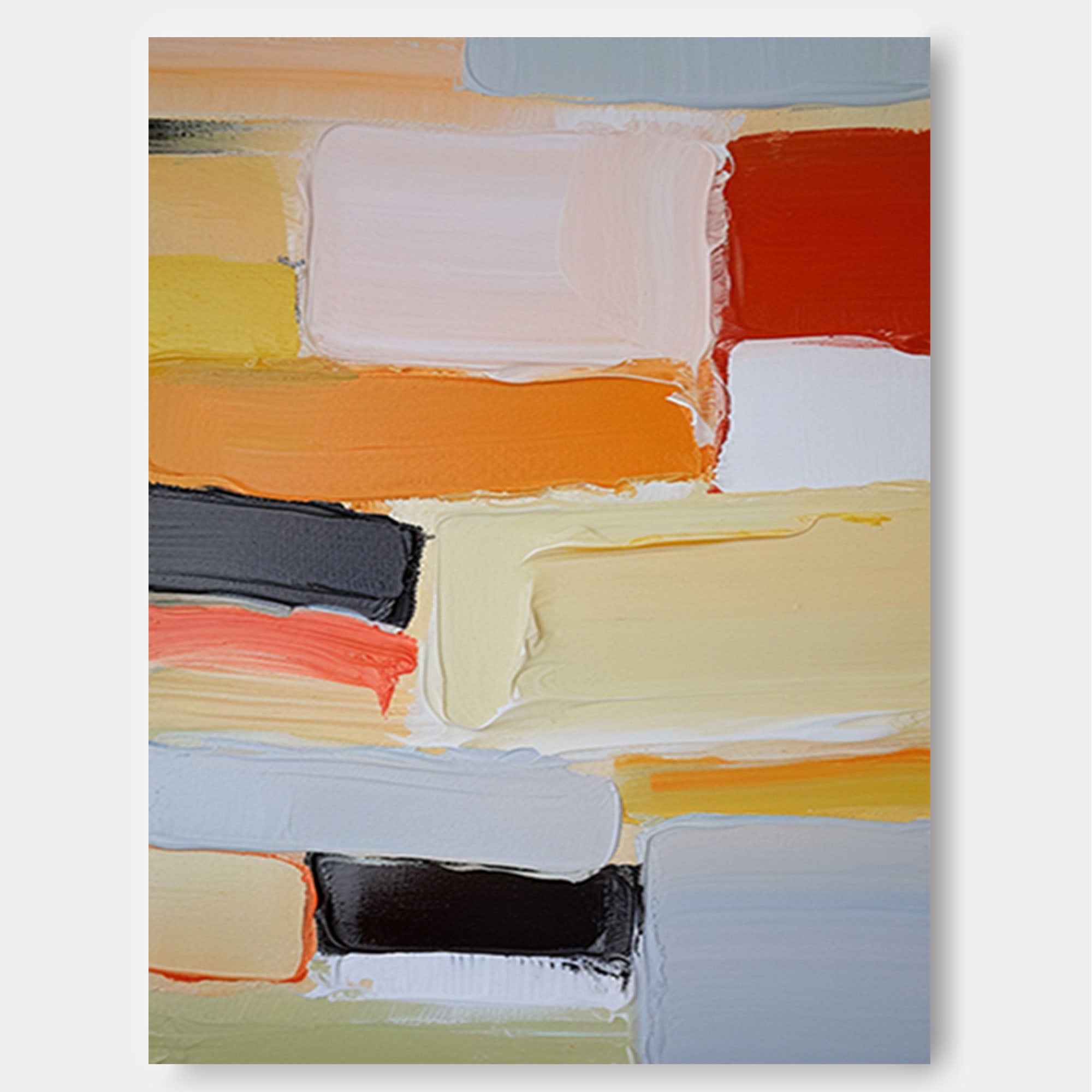 Wallart Bold Abstract Block Color Art