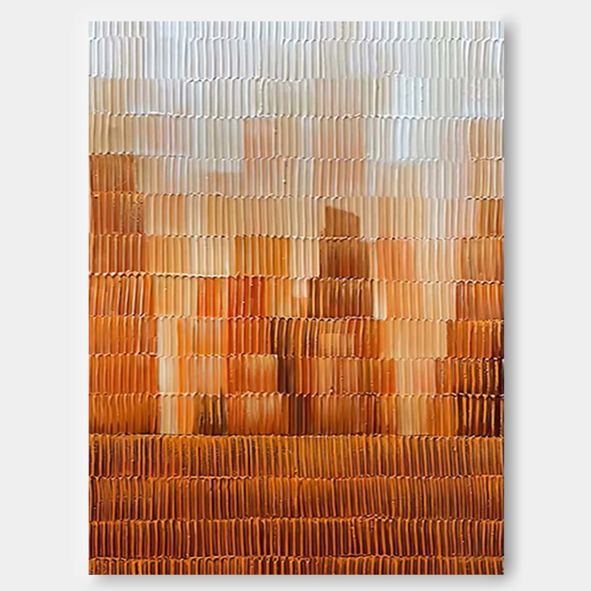 Wallart Textured Amber Horizon