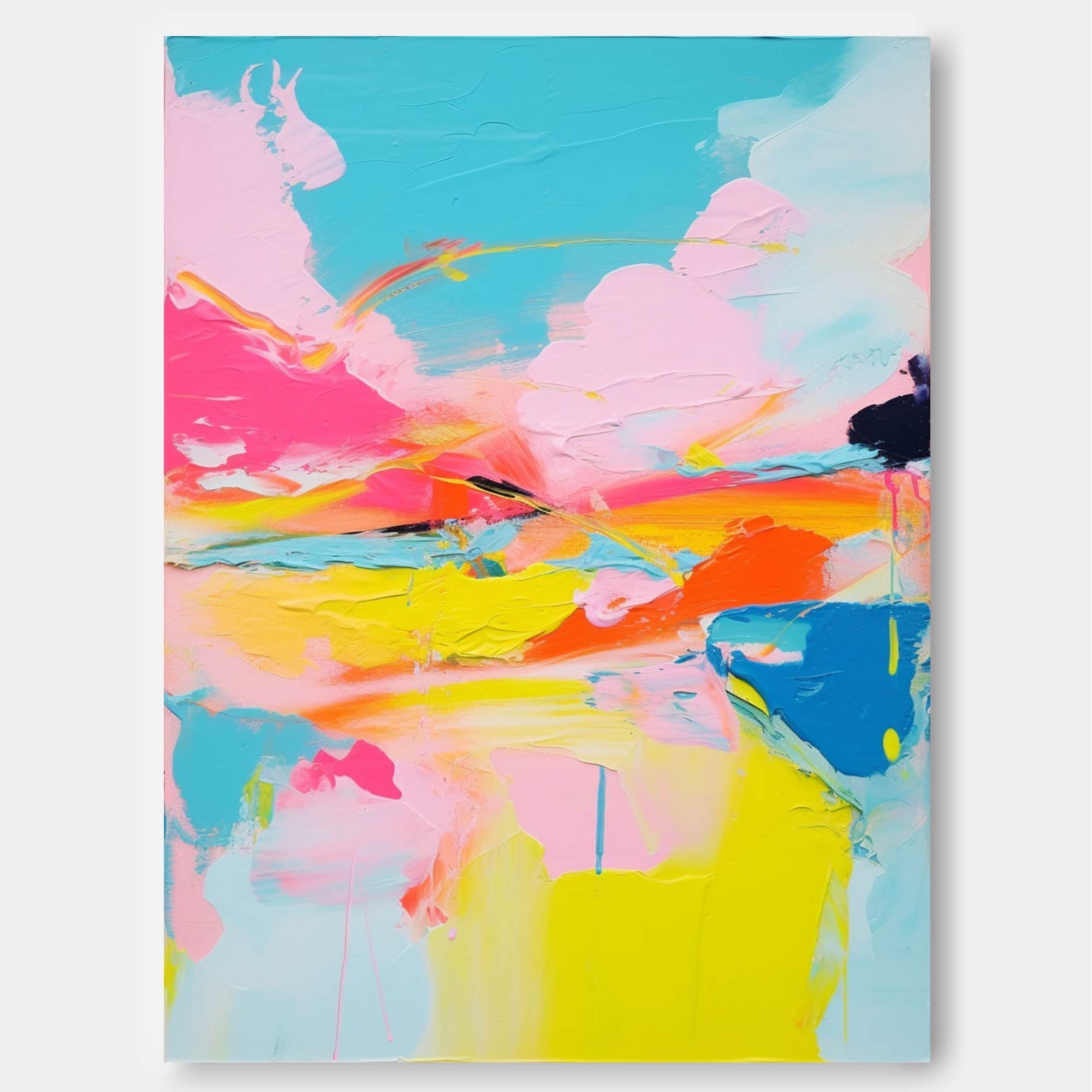 Wallart Sunset Radiance Abstract Canvas
