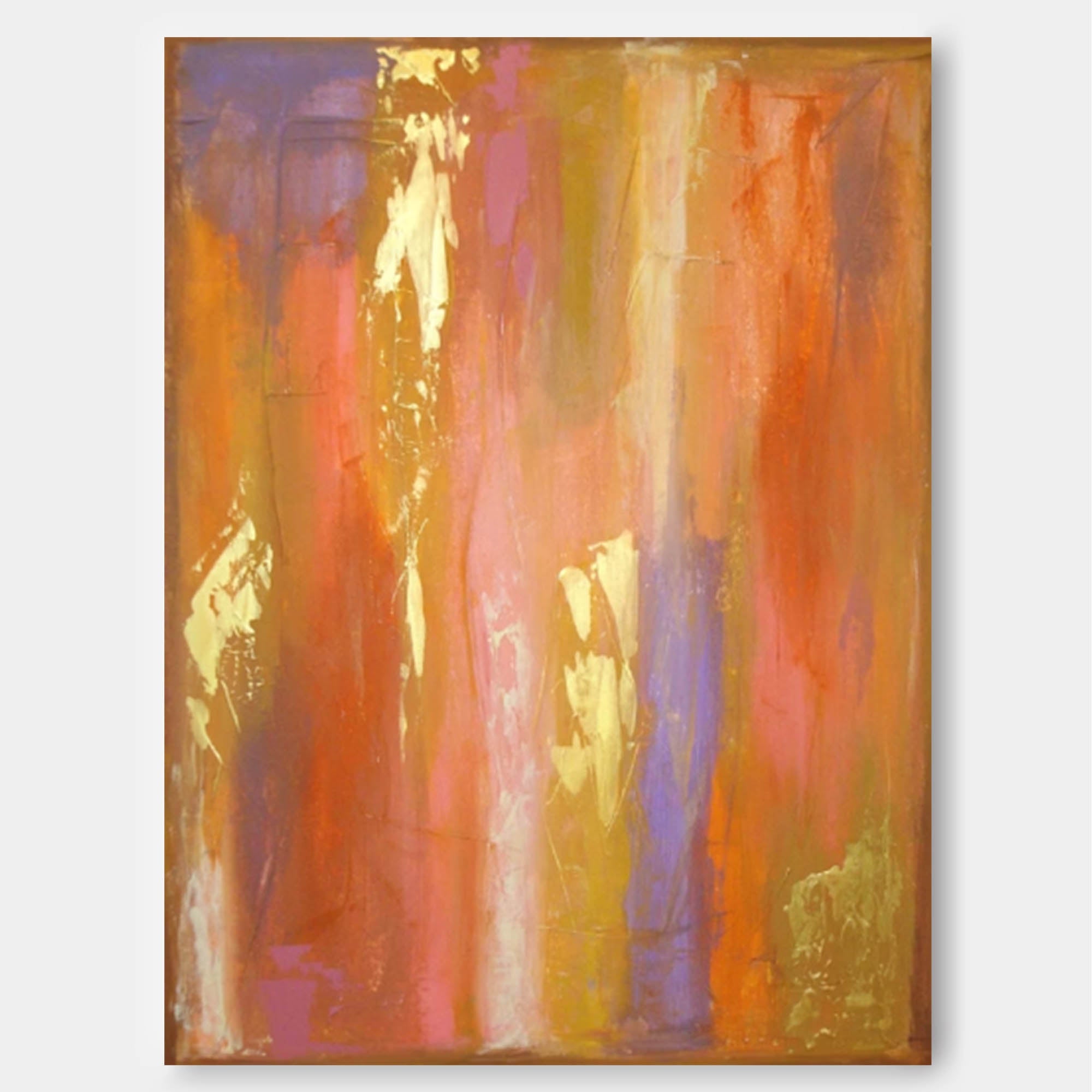Wallart Radiant Sunset Abstract Canvas Art