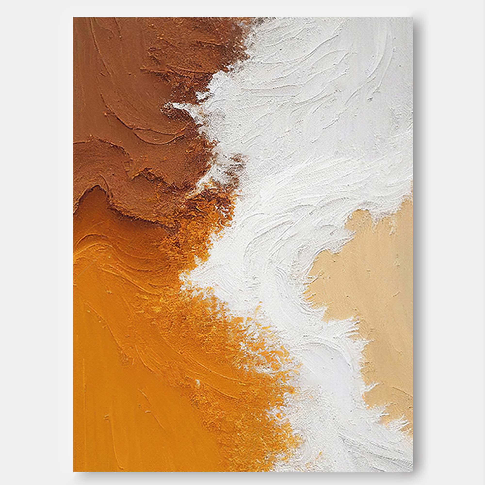 Wallart Textured Earth Tones Abstract Art