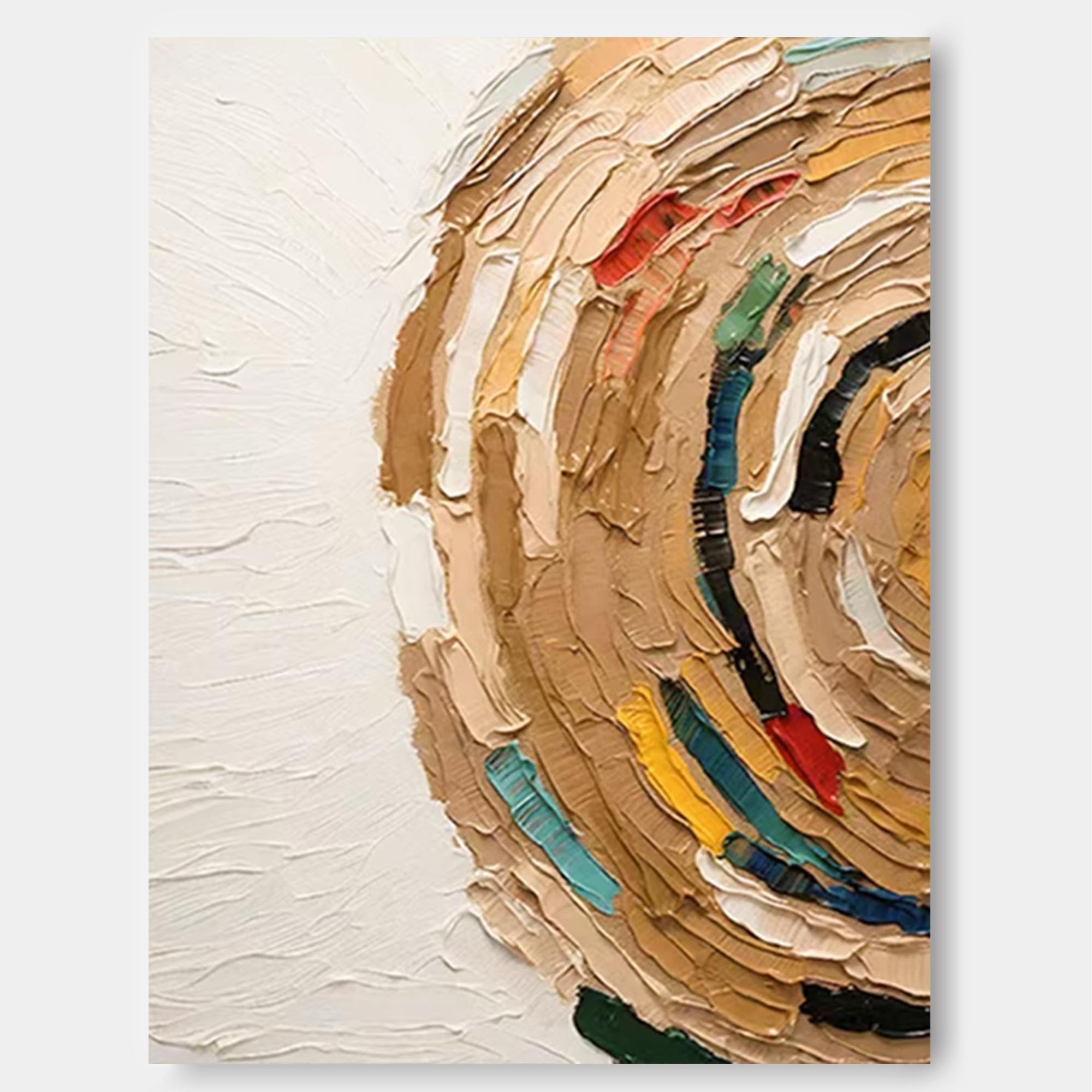 Wallart Whirling Texture Abstract Canvas