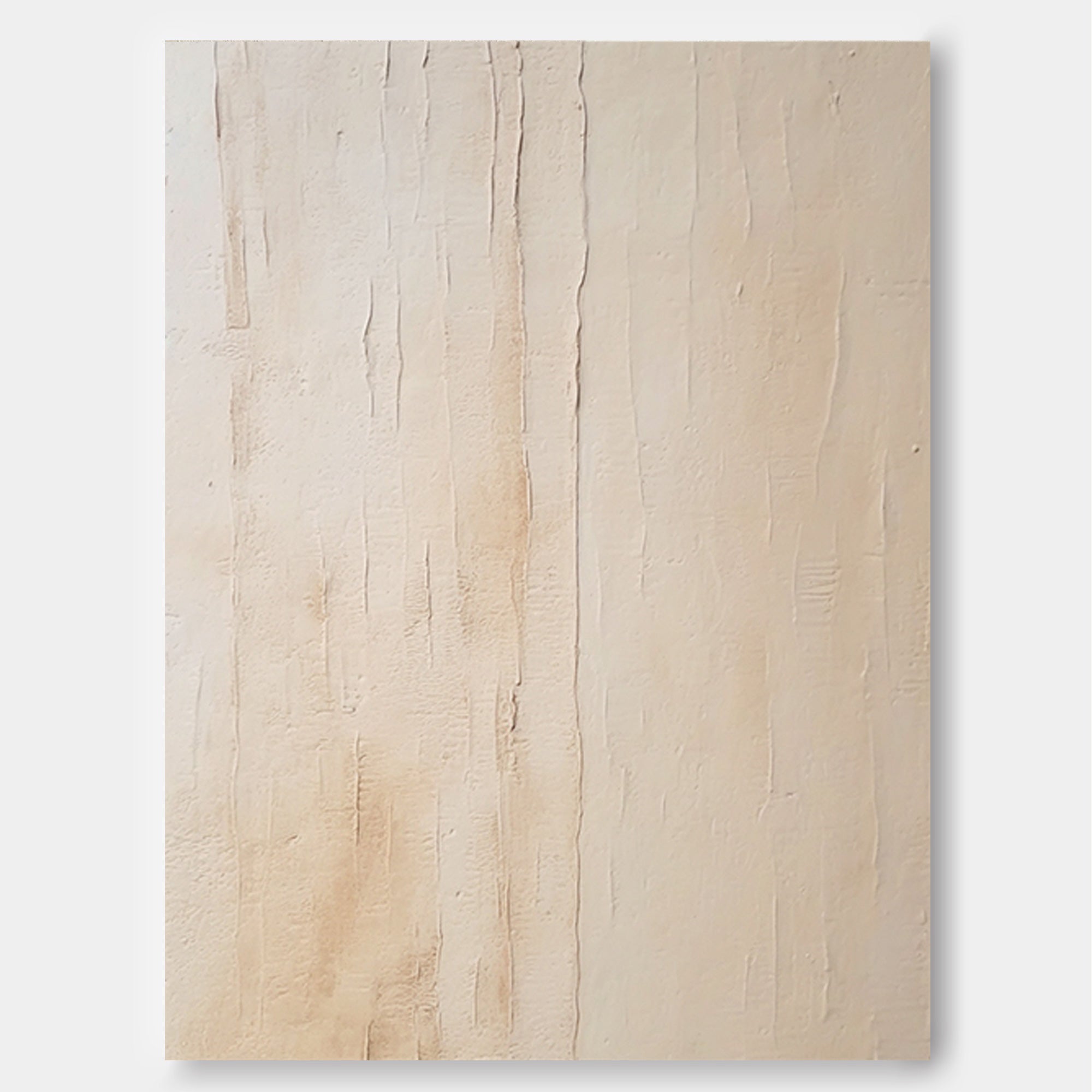 Wallart Textured Minimalist Beige Canvas