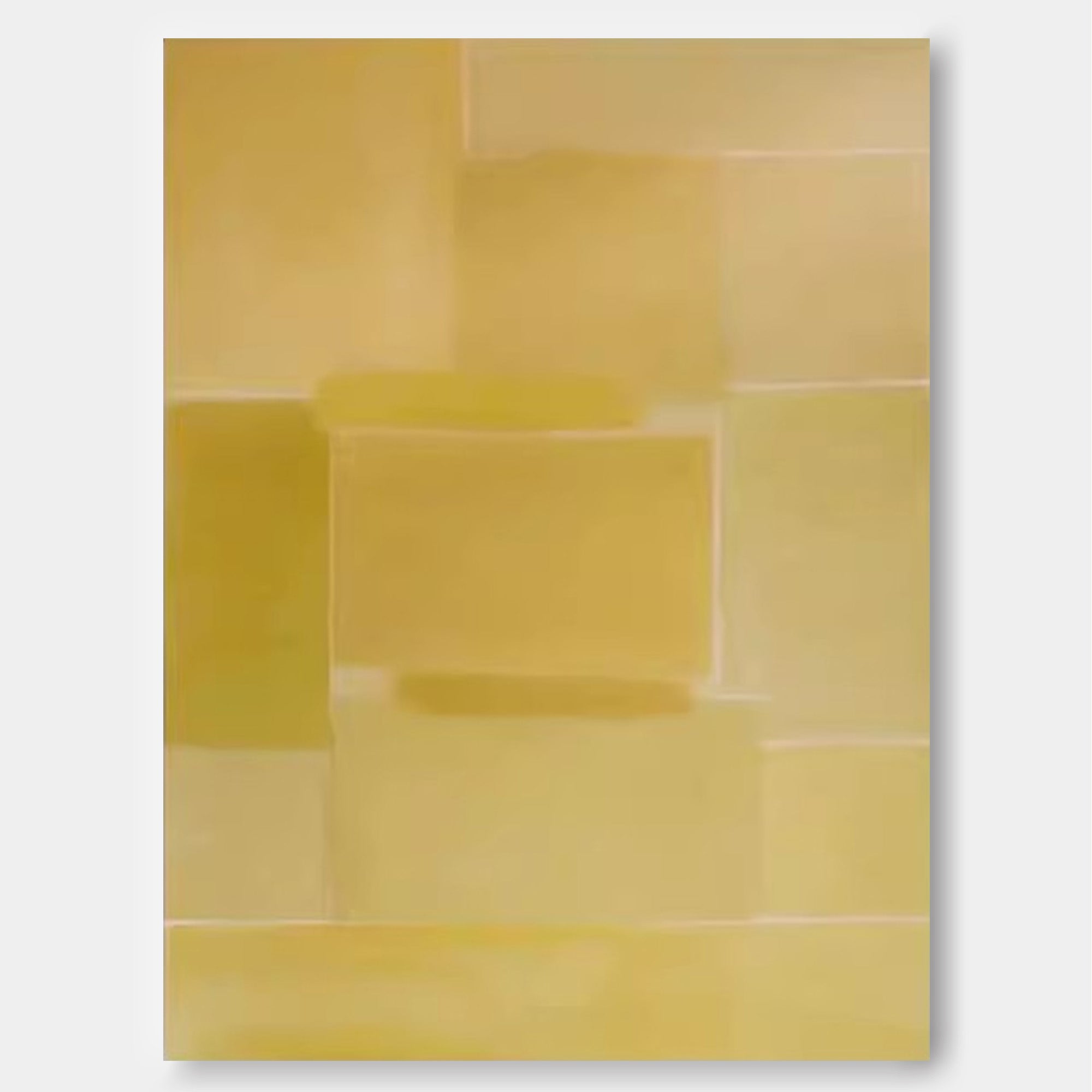 Wallart Minimalist Yellow Geometric Art