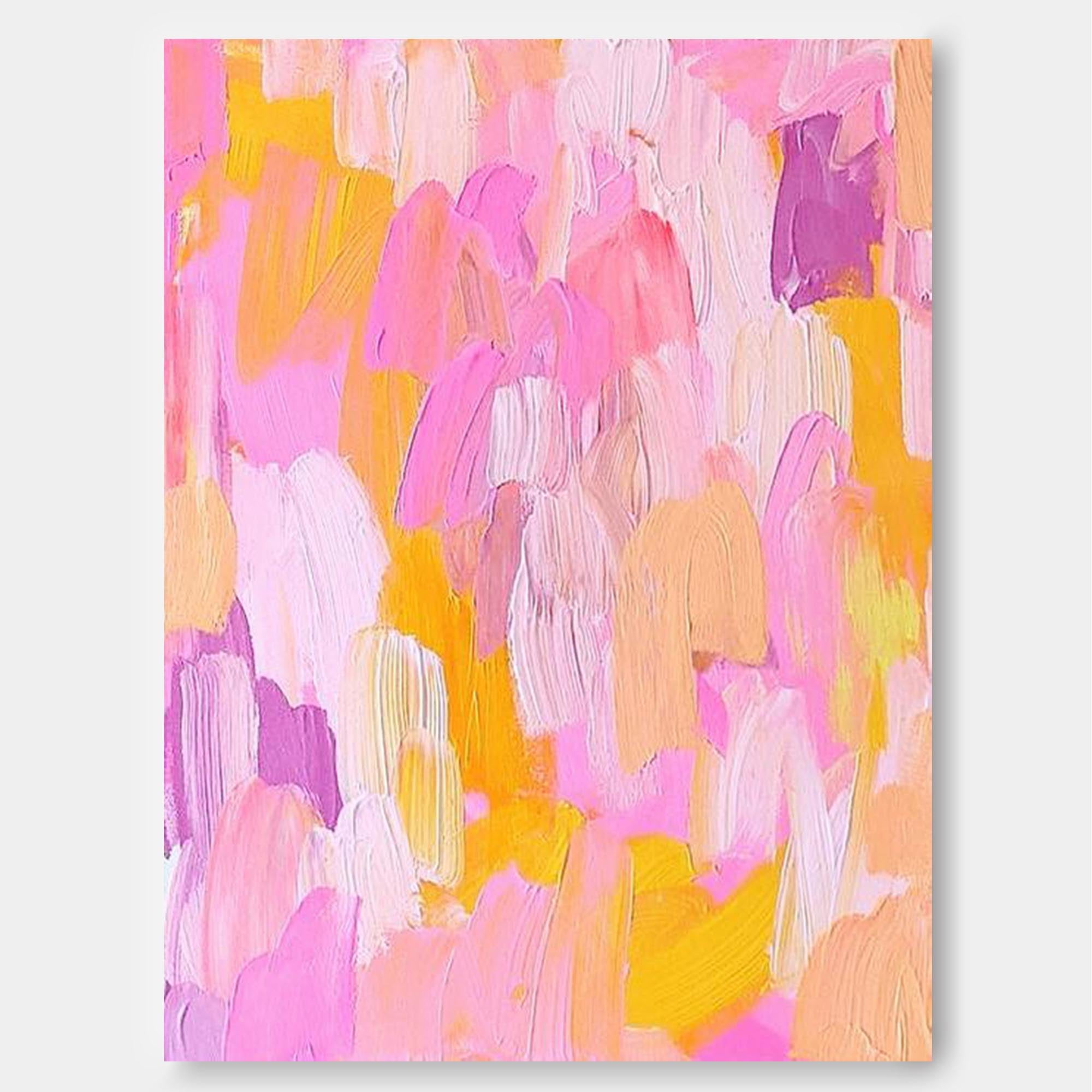 Wallart Blush Harmony Textured Abstract Art