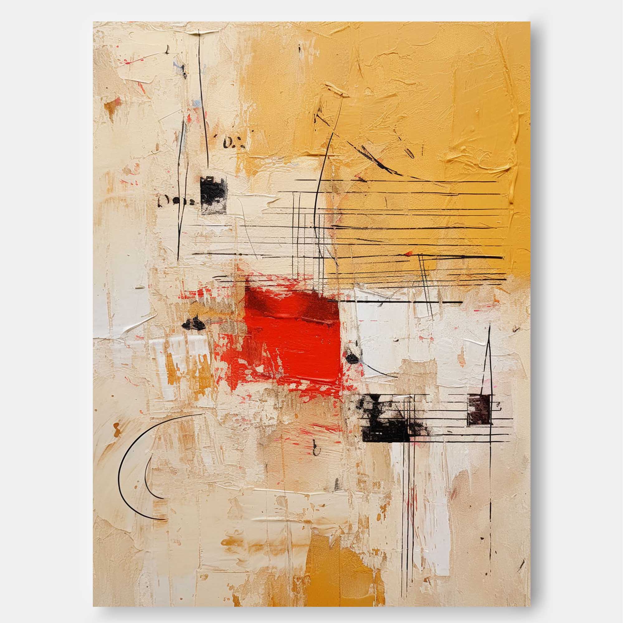 Wallart Bold Abstract Geometric Canvas