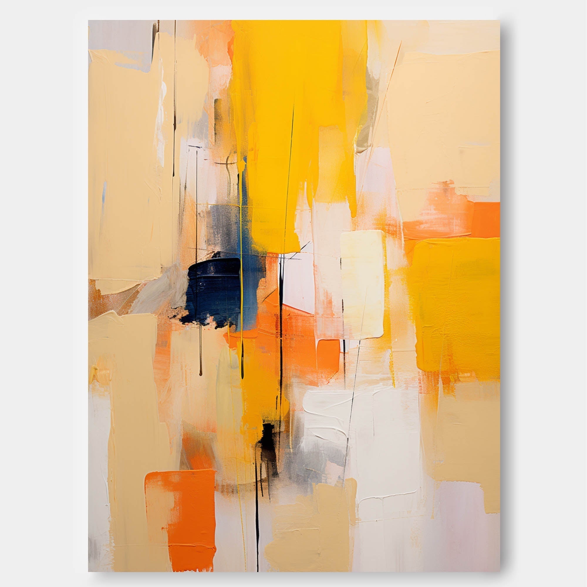 Wallart Radiant Hues in Abstract Layers