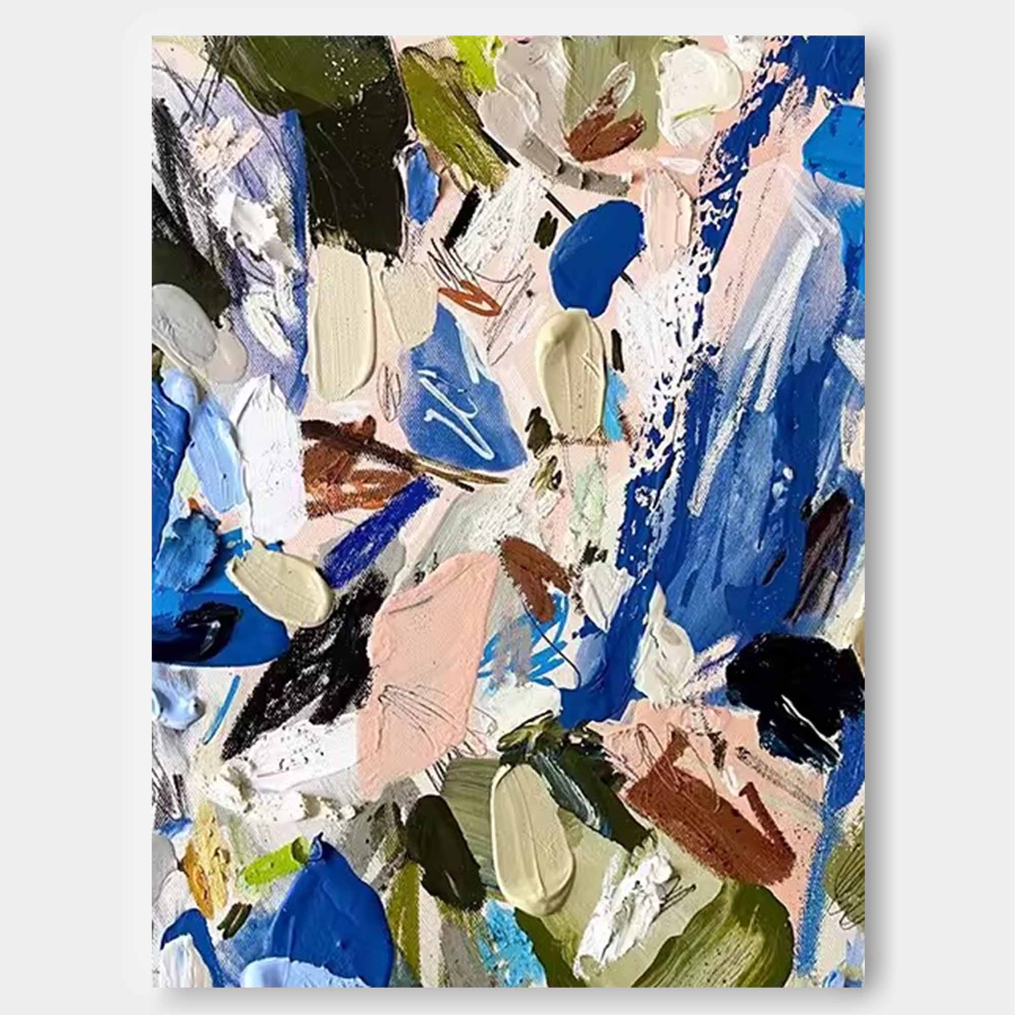 Wallart Vibrant Abstract Expressionist Art