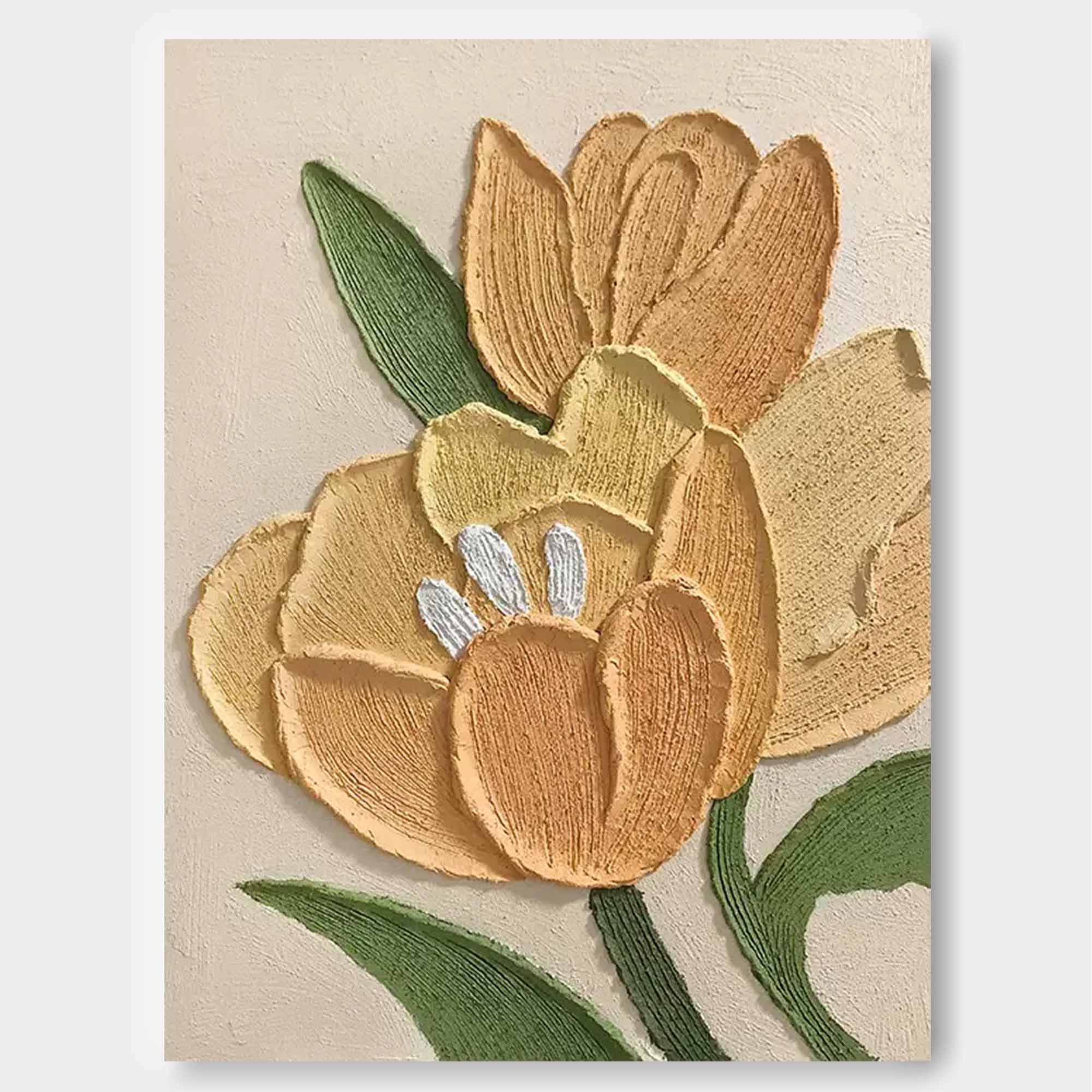 Wallart Textured Floral Canvas Art