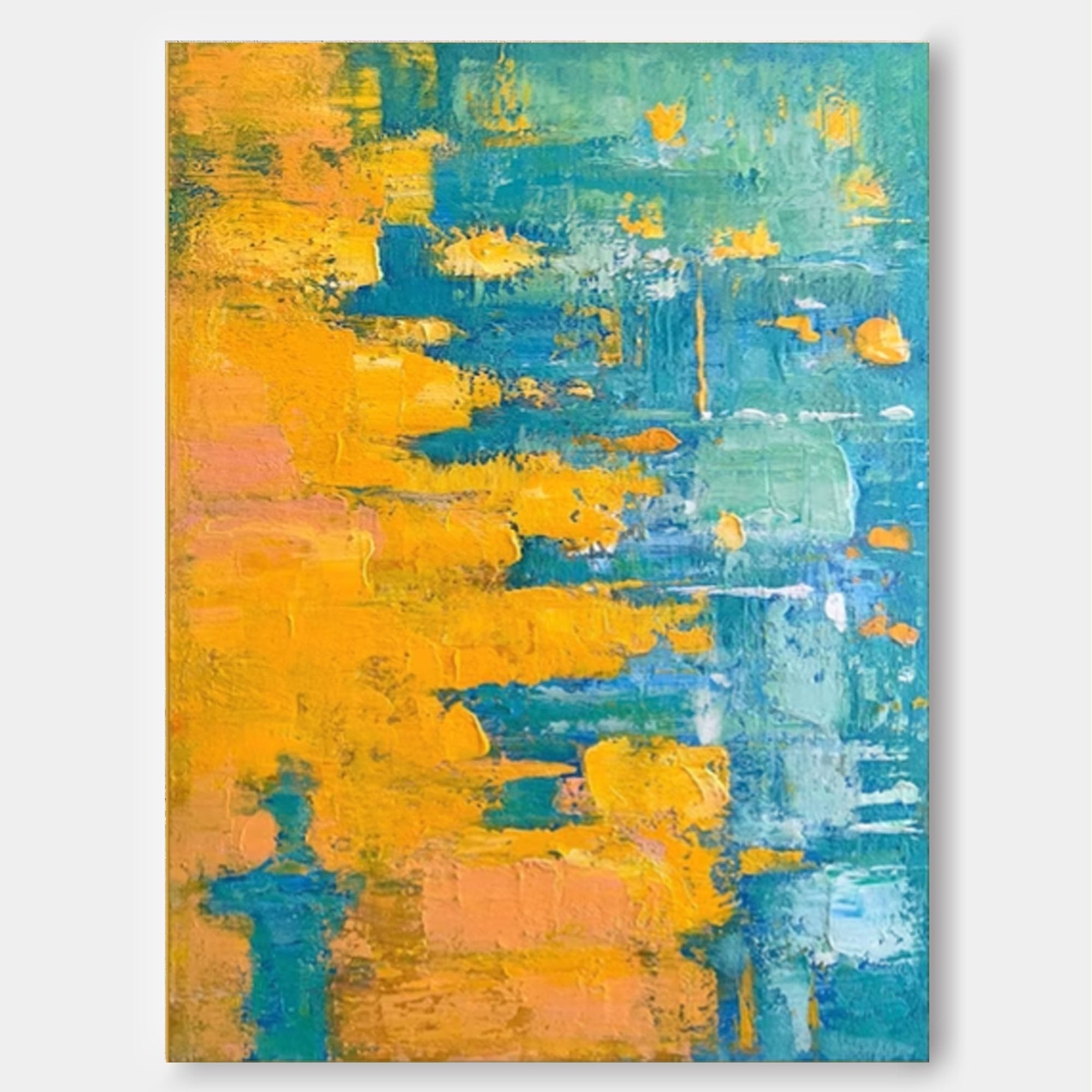 Wallart Vibrant Abstract Texture Canvas