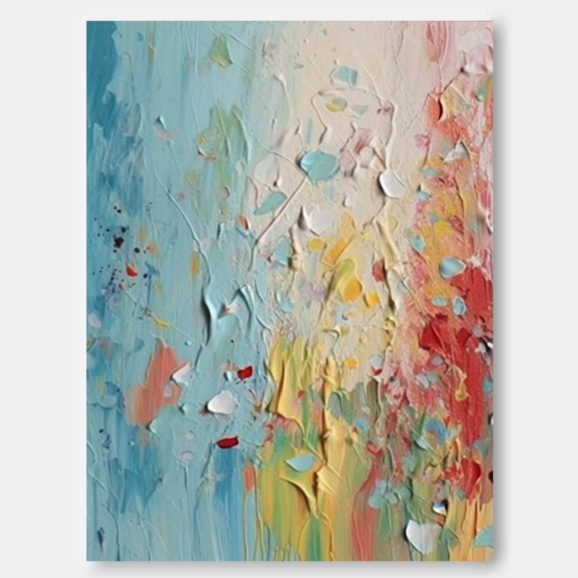 Wallart Vibrant Abstract Color Burst Art