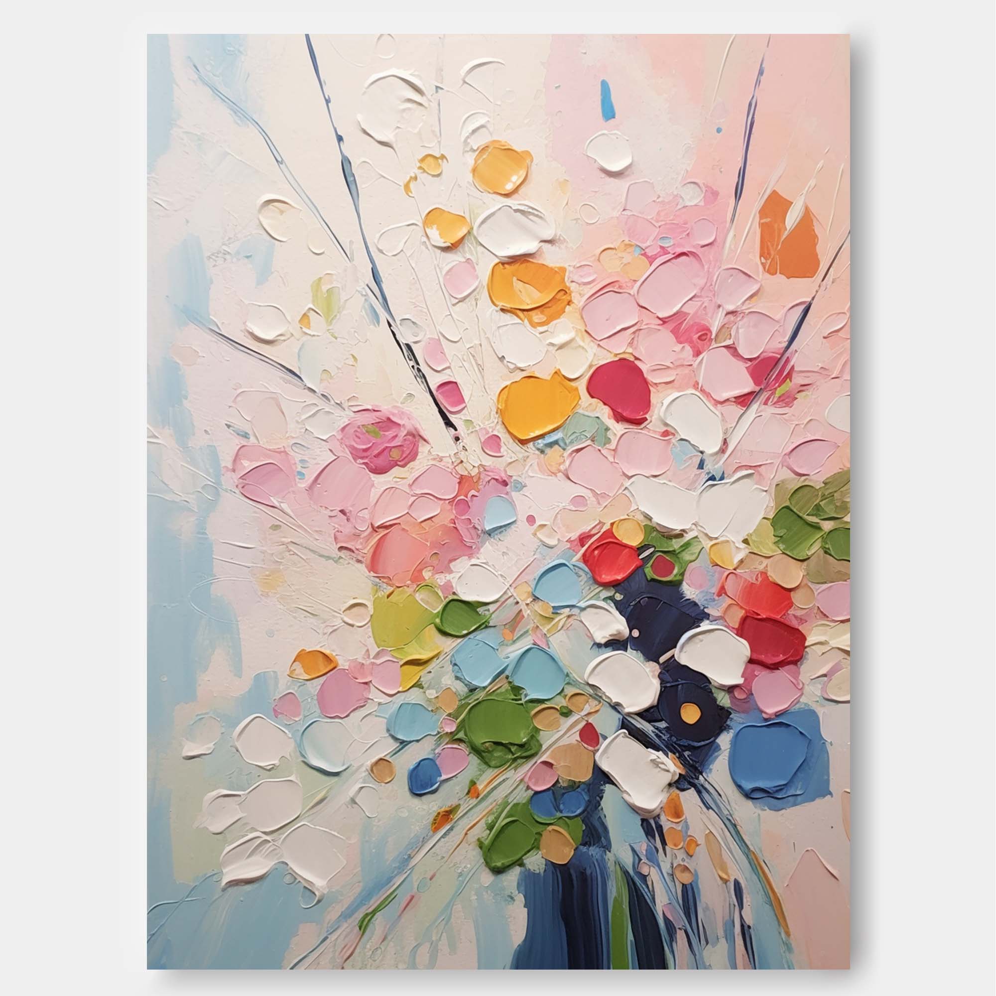 Wallart Vibrant Floral Symphony