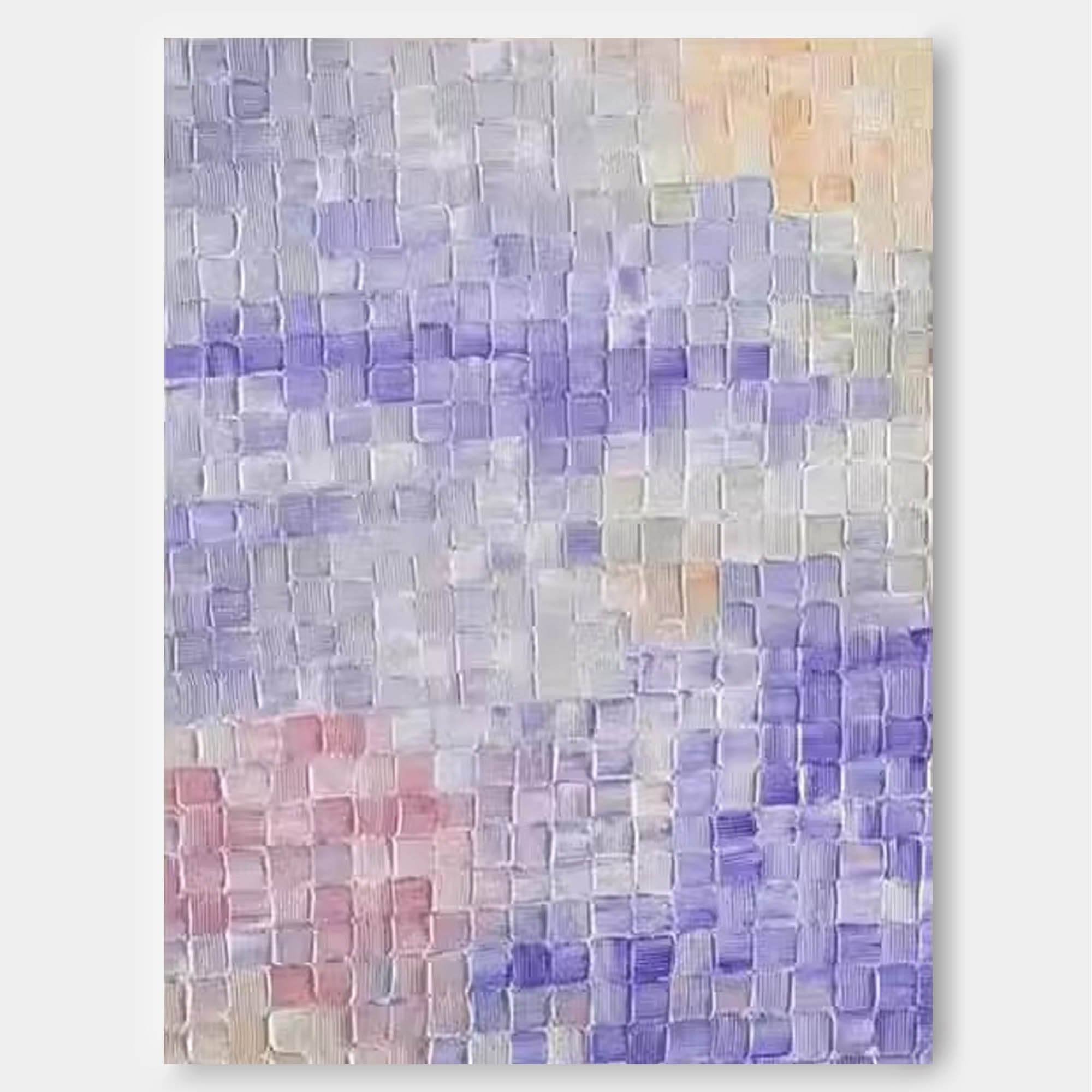 Wallart Lavender Sky Textured Abstract Art