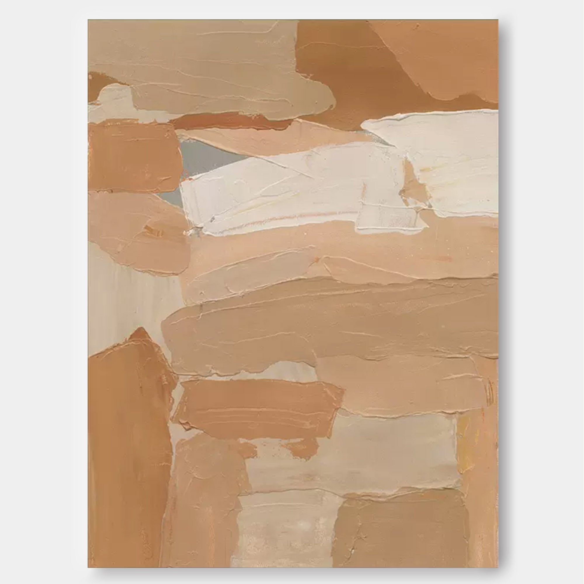 Wallart Earthy Abstract Textured Canvas Art