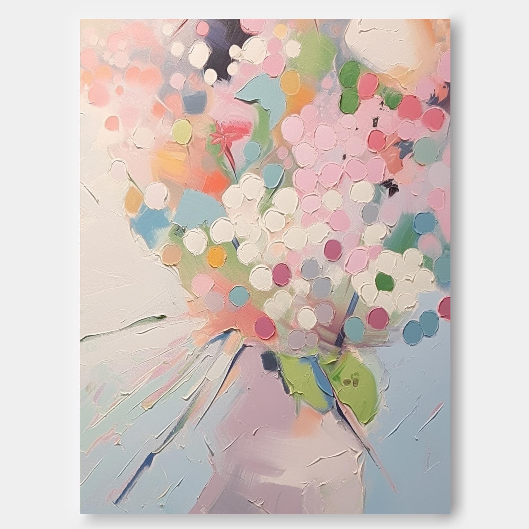Wallart Dreamy Pastel Floral Composition